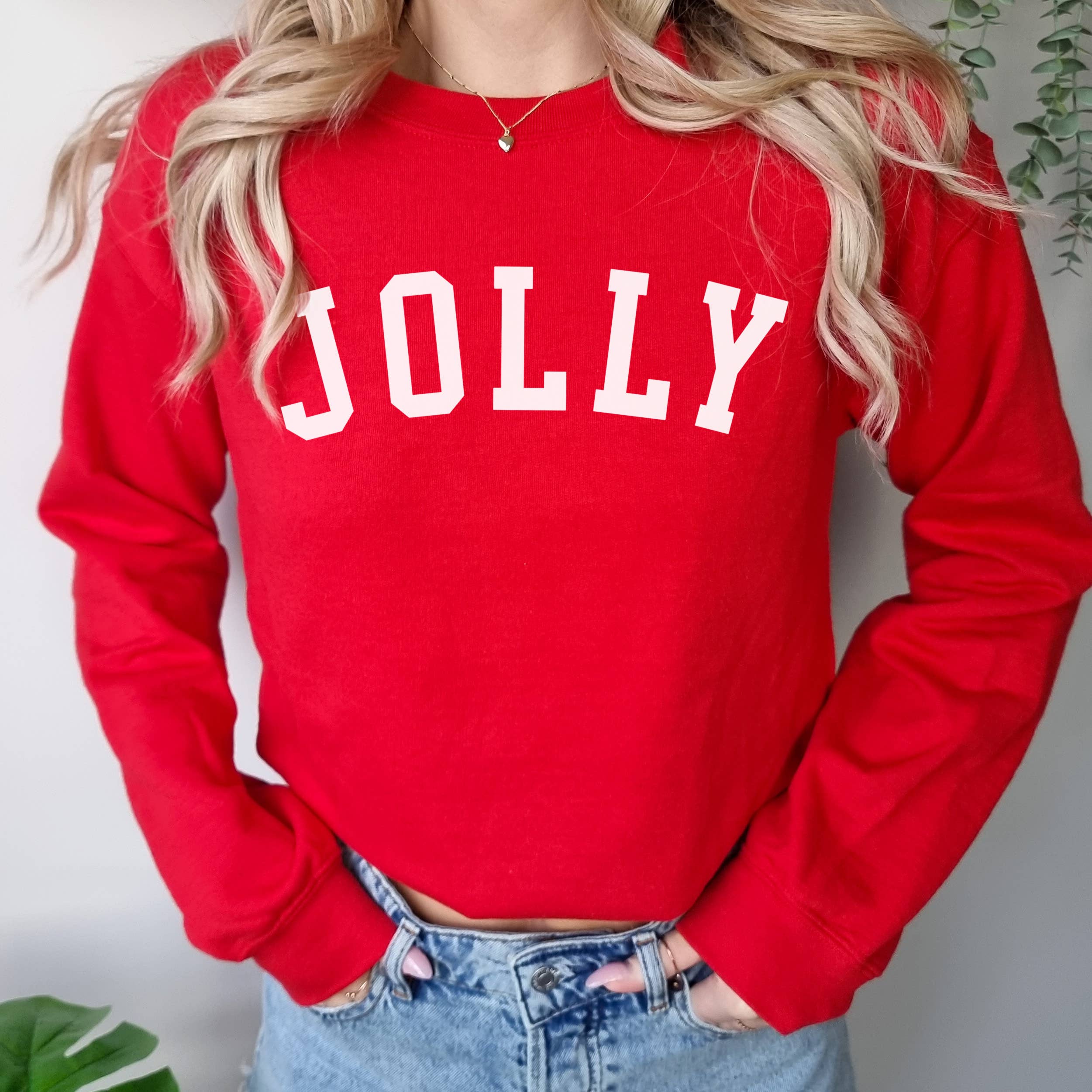 Jolly Sweatshirt | Christmas Crewneck | Sizes S-2XL T-Shirts, Hoodie | PodTeesHub.com