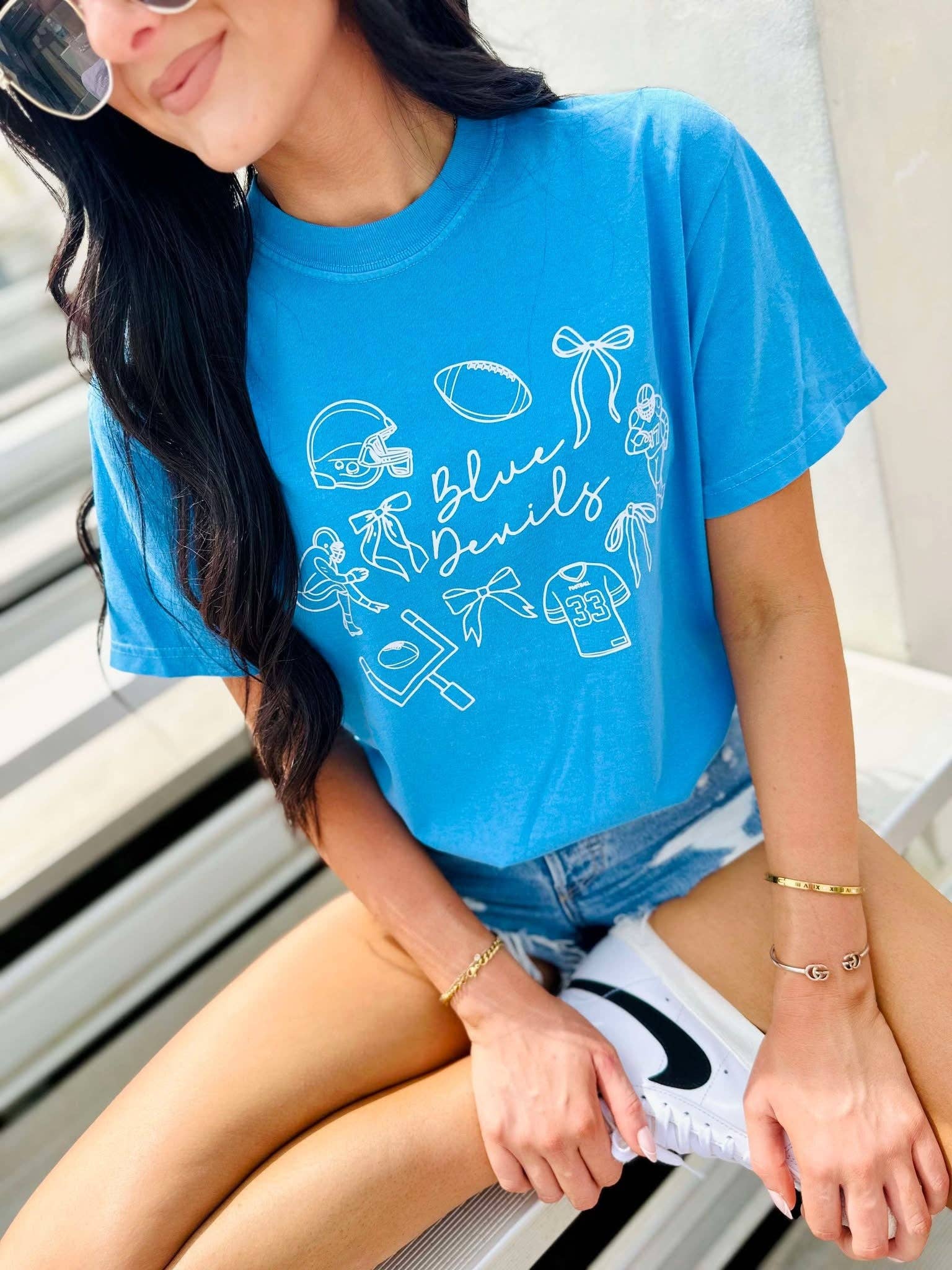 Custom Whimsy Football Collage Graphic Tee Hoodie, Sweatshirt | PodTeesHub.com