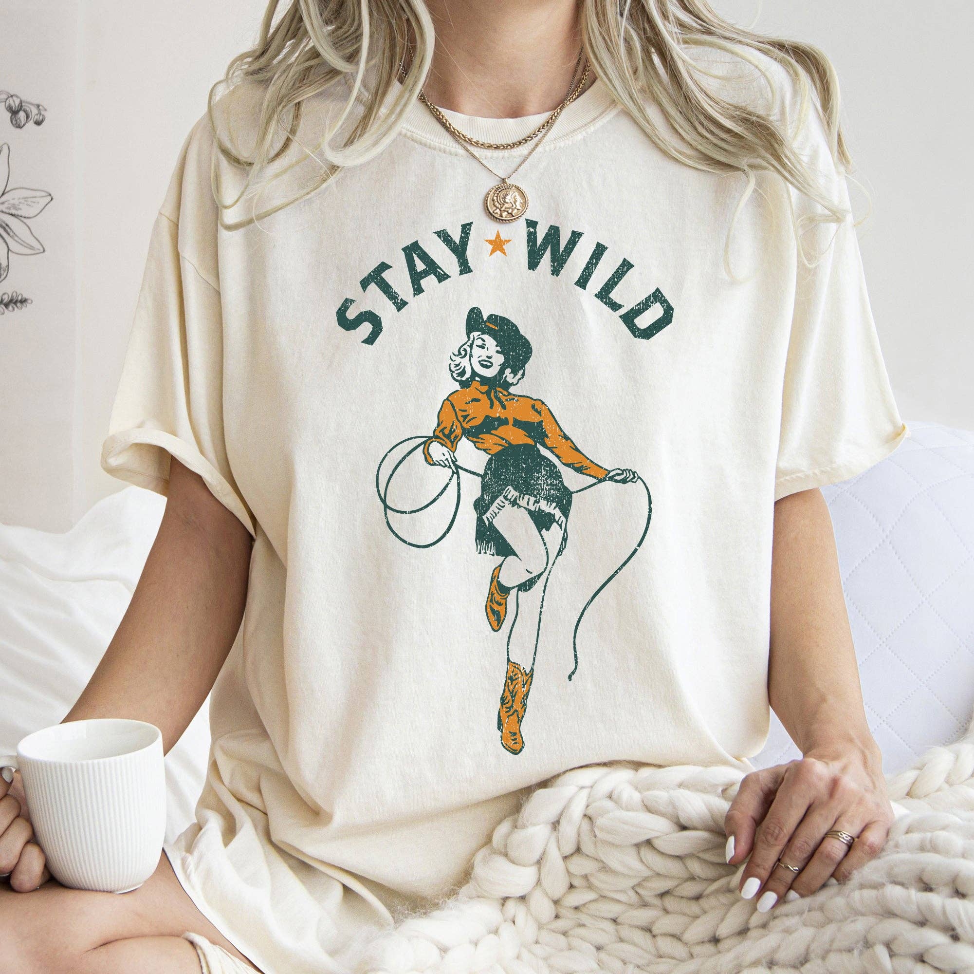 Stay Wild, Cowgirl, Western, Country, Cowboy, Tshirt Hoodie, Sweatshirt | PodTeesHub.com