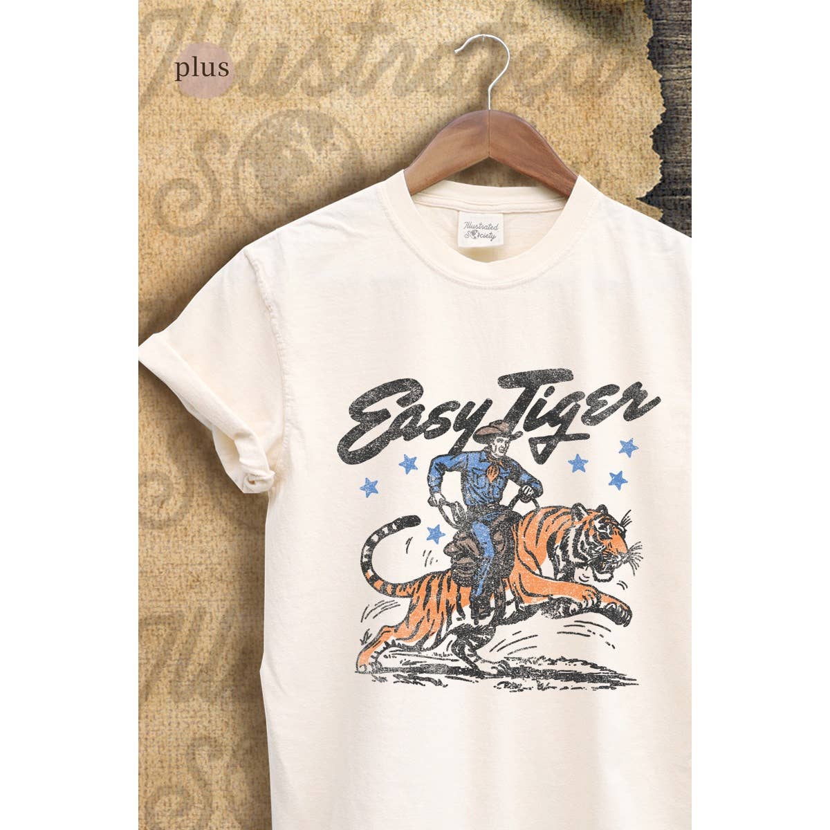 Easy Tiger Vintage Graphic Plus Tee Hoodie, Sweatshirt | PodTeesHub.com