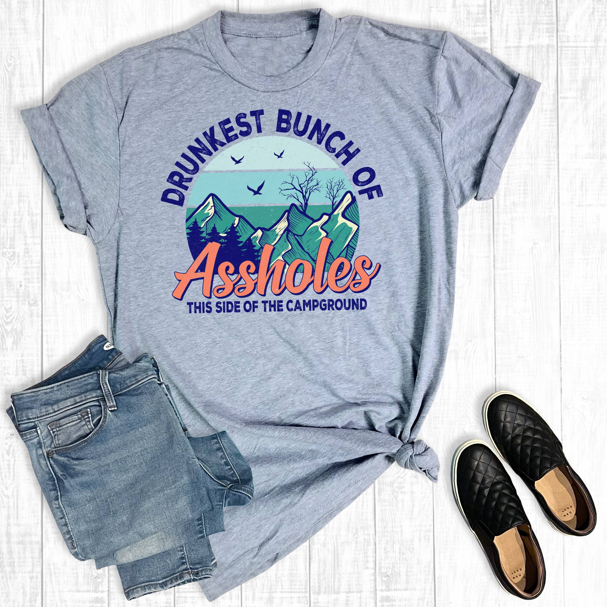 Summer Vacation Funny Camping Graphic Tee Hoodie, Sweatshirt | PodTeesHub.com