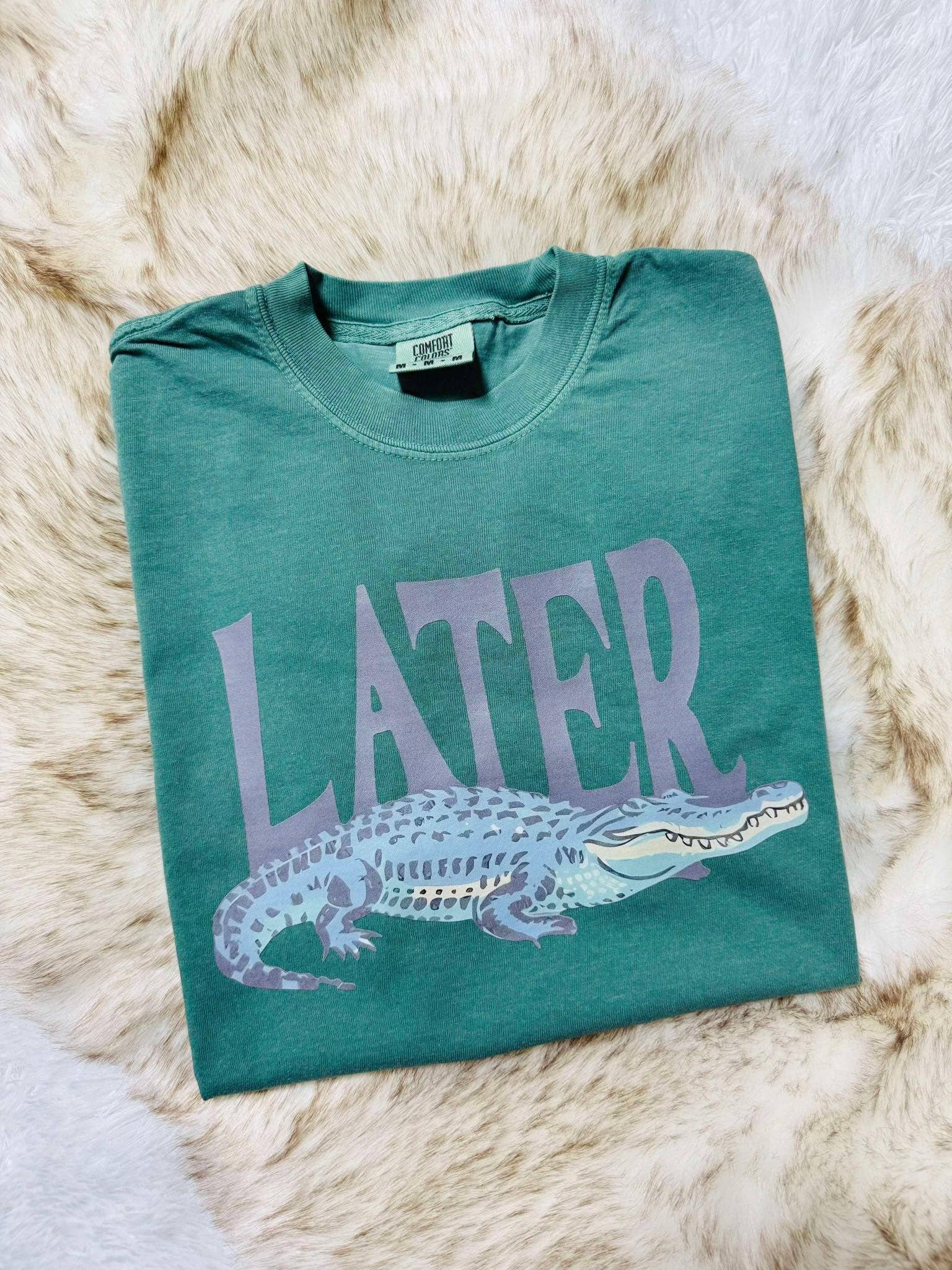 Later Alligator Dtf Tee Hoodie, Sweatshirt | PodTeesHub.com