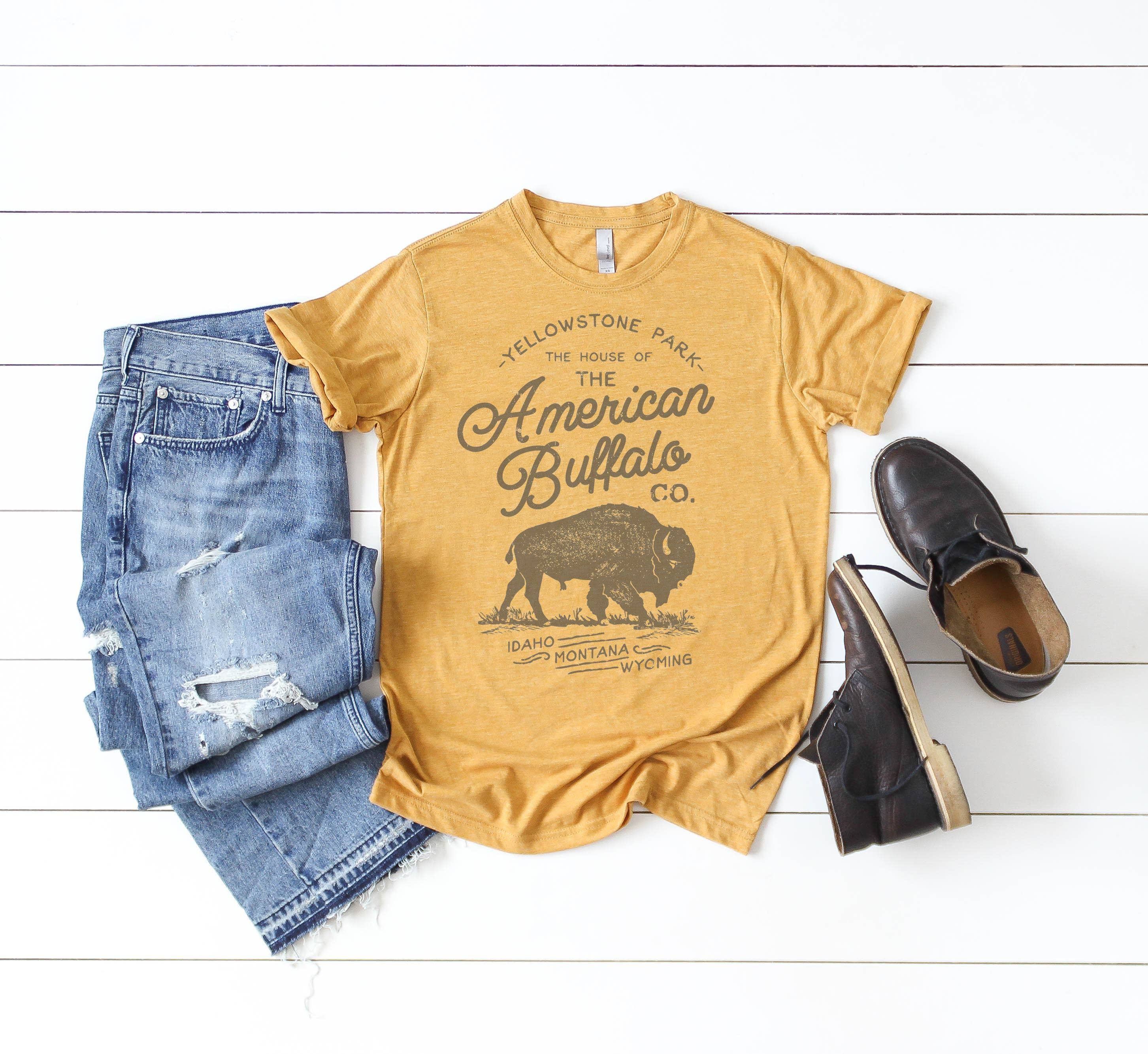 American Buffalo Tee | Dad Tee | Fathers Day Hoodie, Sweatshirt | PodTeesHub.com