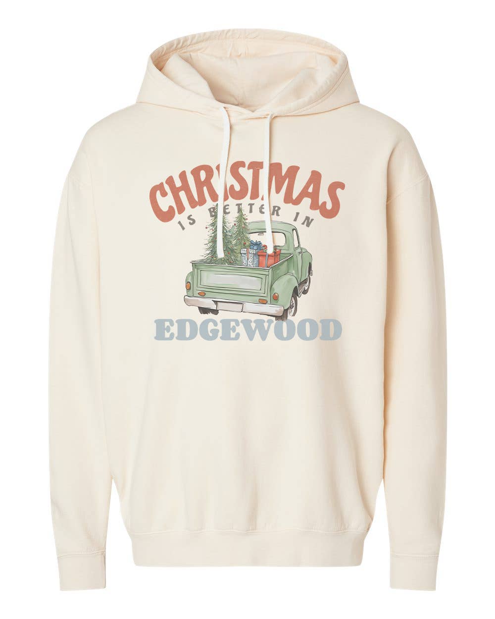 Christmas Is Better Green Truck Personalized Hoodie T-Shirts, Sweatshirt | PodTeesHub.com