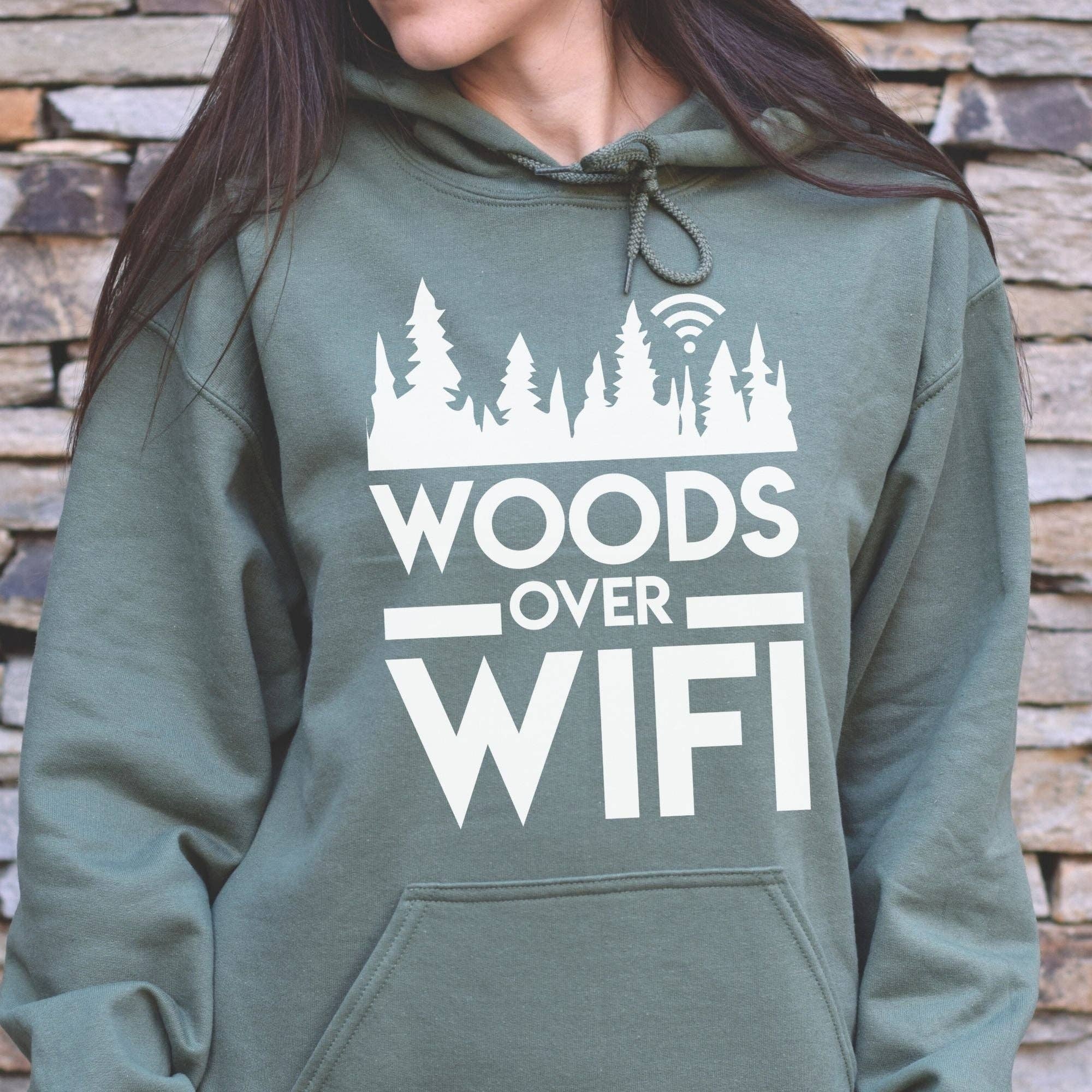 Woods Over Wifi Unisex Sweatshirt - Hoodie or Crewneck T-Shirts | PodTeesHub.com