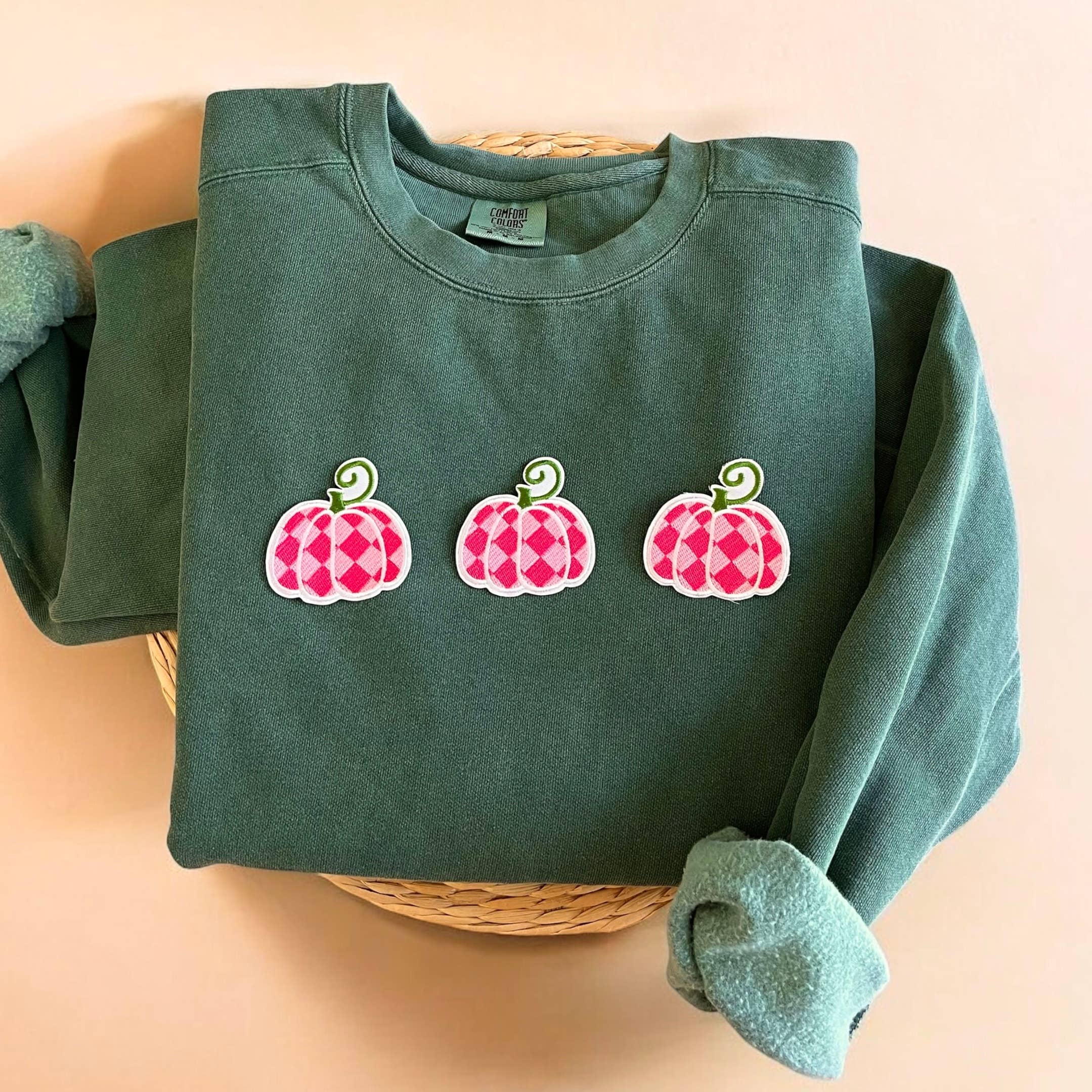 Comfort Colors® Pumpkin Sweater, Vintage Fall Sweatshirts T-Shirts, Hoodie | PodTeesHub.com