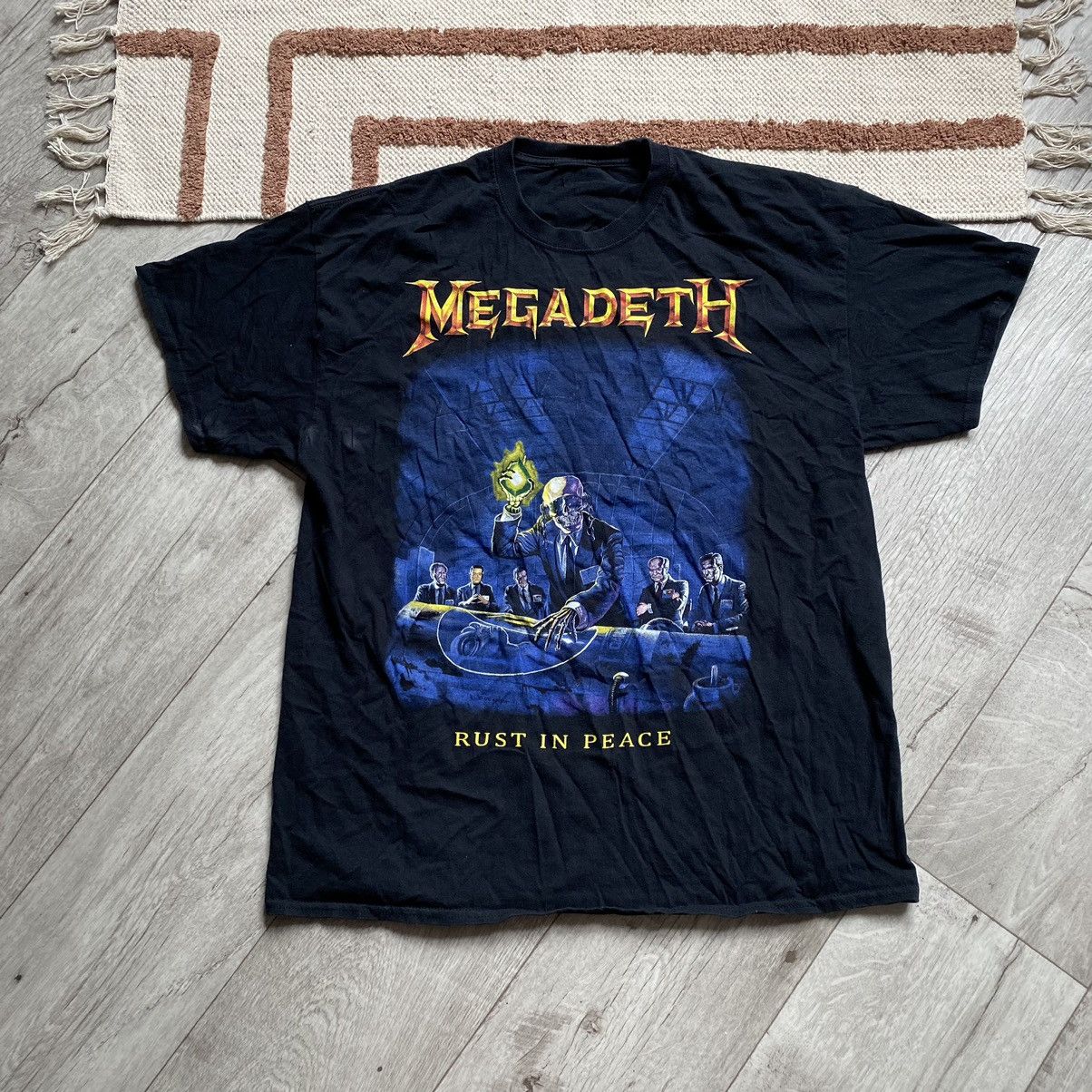 Band Tees Vintage Megadeth Rust In Peace Biohazard T Shirt Hoodie, Sweatshirt | PodTeesHub.com