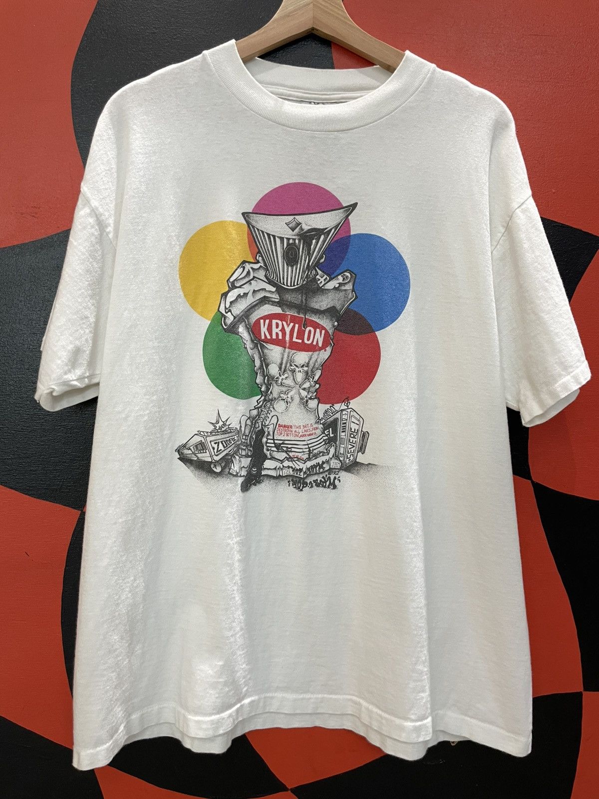 Vintage 1992 Krylon Paint Can Graffiti Art 90s Graphic Tee Hoodie, Sweatshirt | PodTeesHub.com