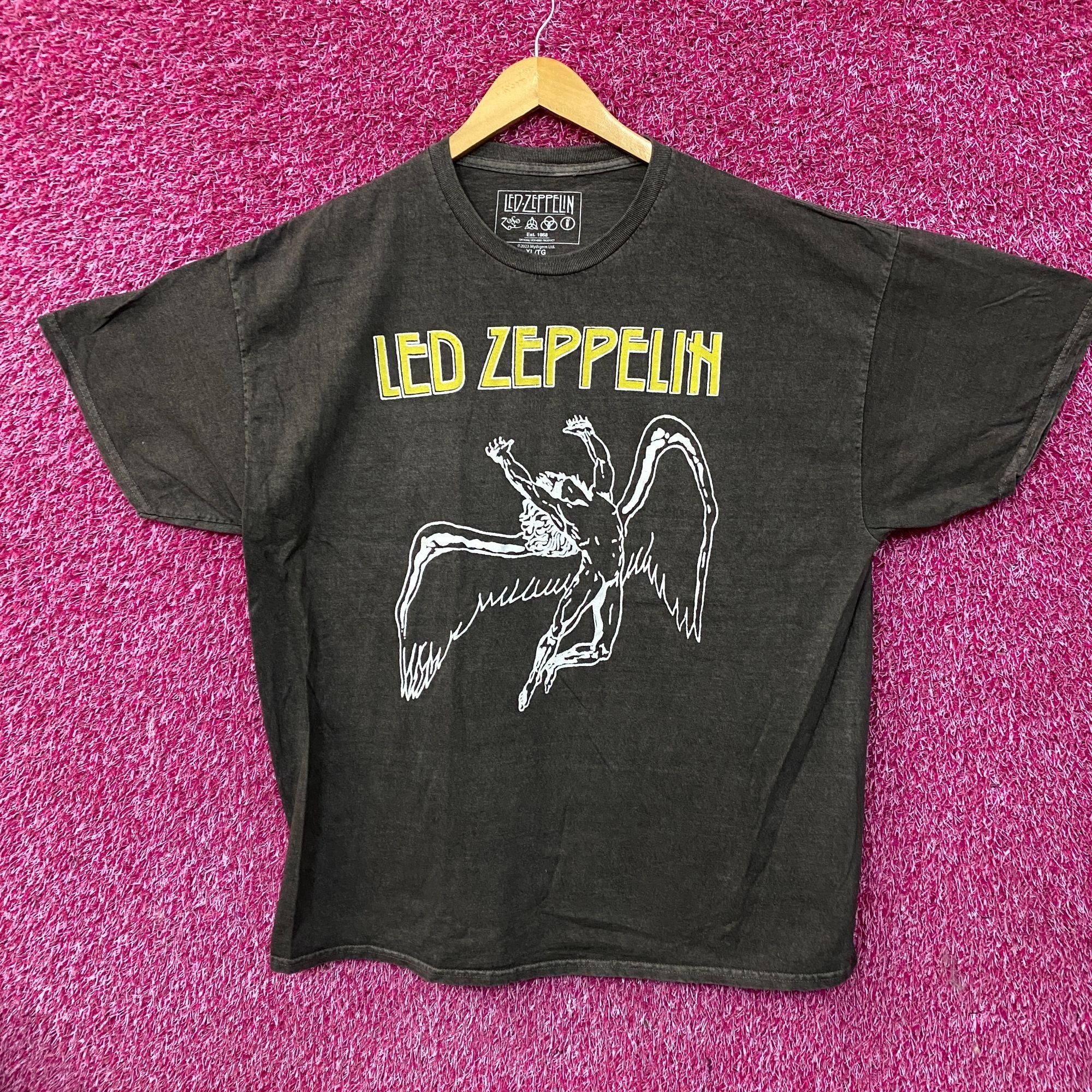 Zeppelin Led Zeppelin Icarus Graphic Gray T Shirt Xl Hoodie, Sweatshirt | PodTeesHub.com