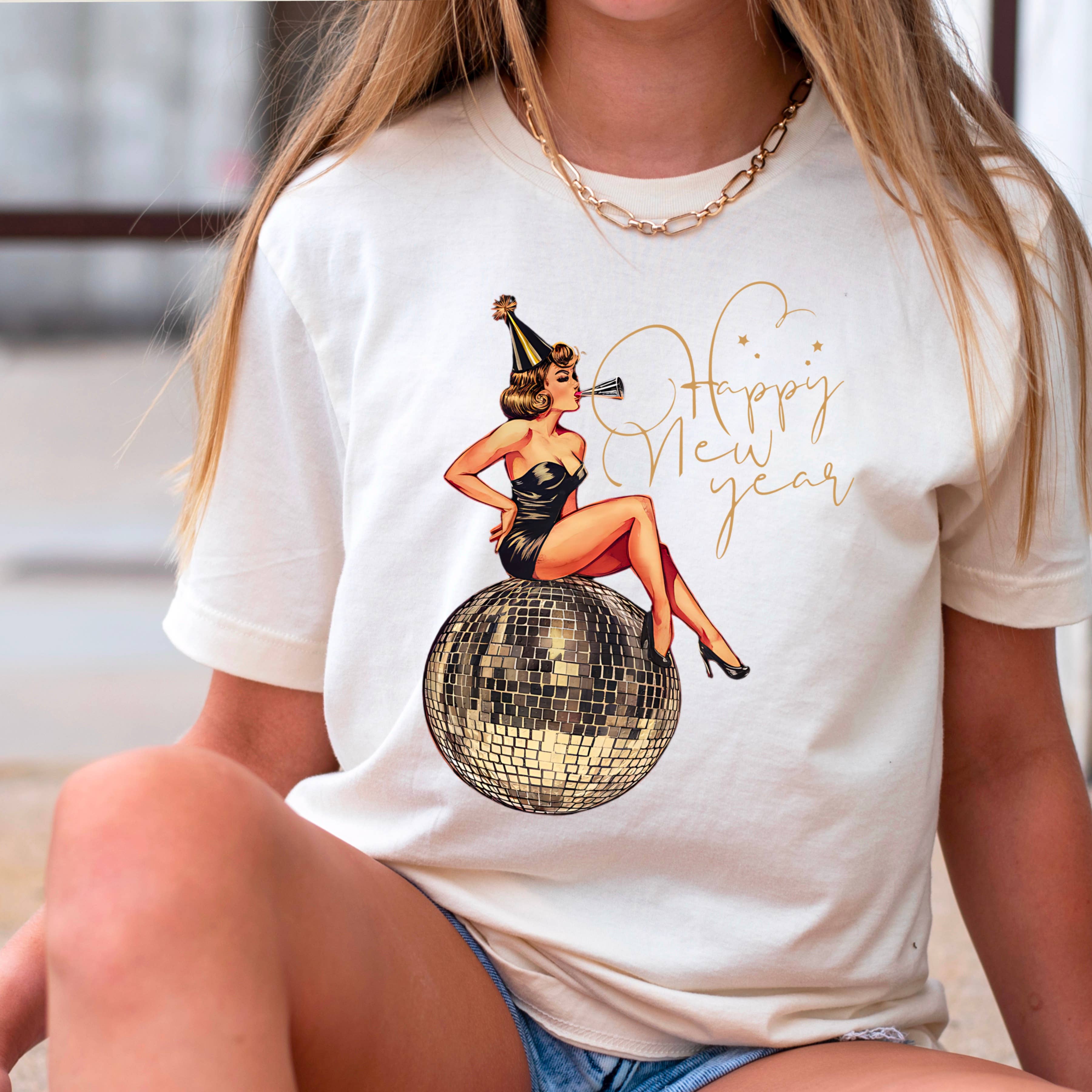Happy New Year  Graphic Tee | Gildan Hoodie, Sweatshirt | PodTeesHub.com