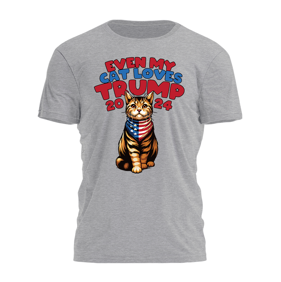 Even My Cat Loves Trump 2024 Tee - 2267 Hoodie, Sweatshirt | PodTeesHub.com