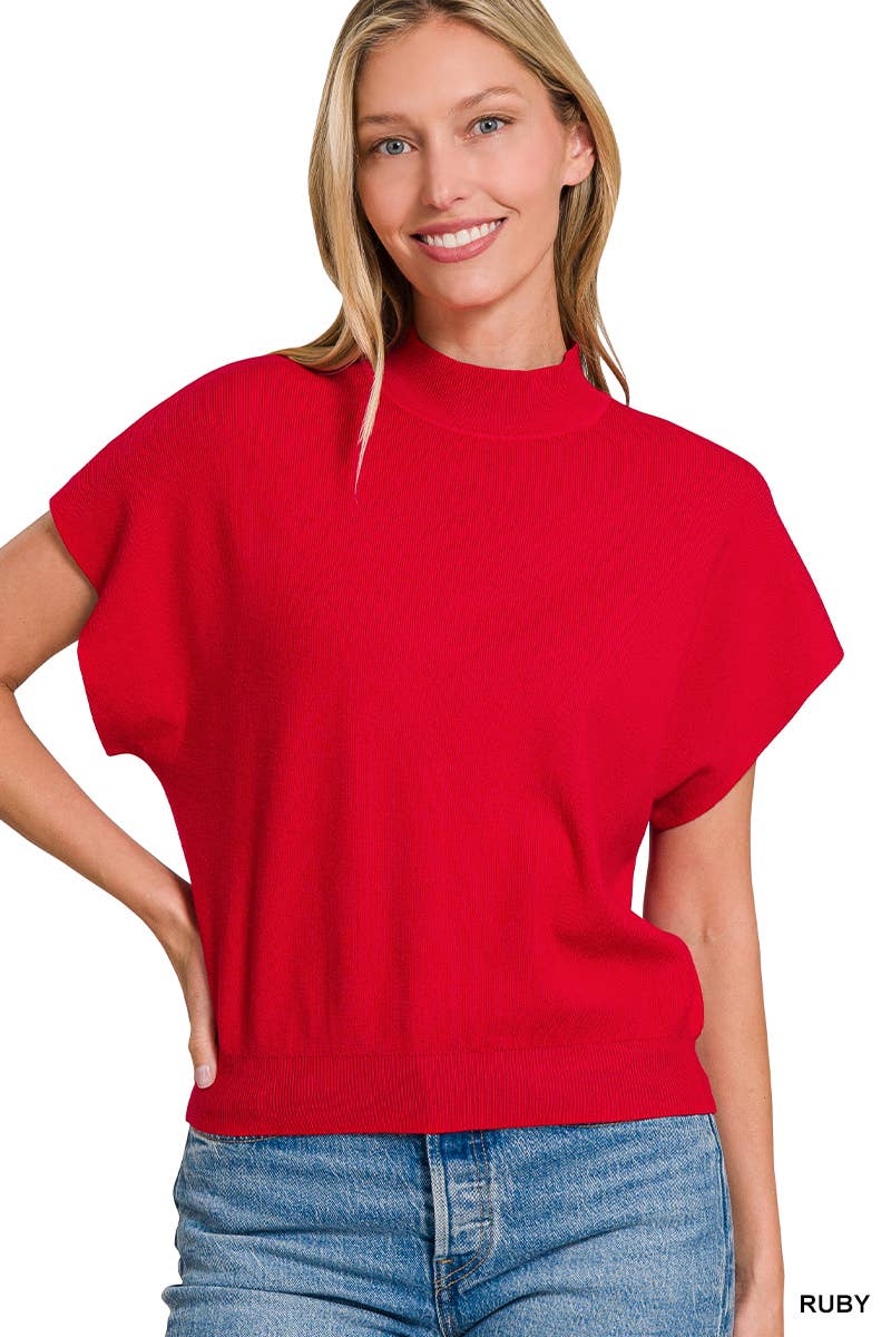 1016 Mock Neck Short Dolman Sleeve Sweater SI-26356 T-Shirts, Hoodie, Sweatshirt | PodTeesHub.com