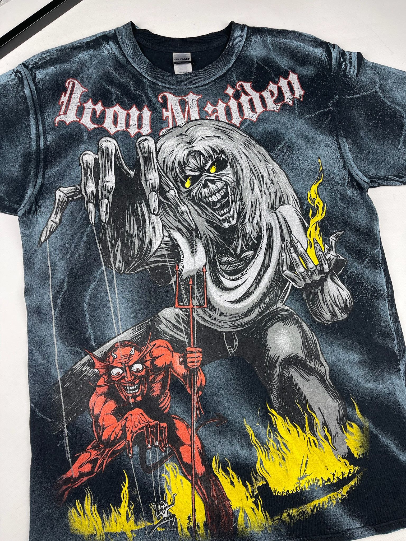 Band Tees Iron Maiden Band T Shirt All Over Print Vintage Style Hoodie, Sweatshirt | PodTeesHub.com