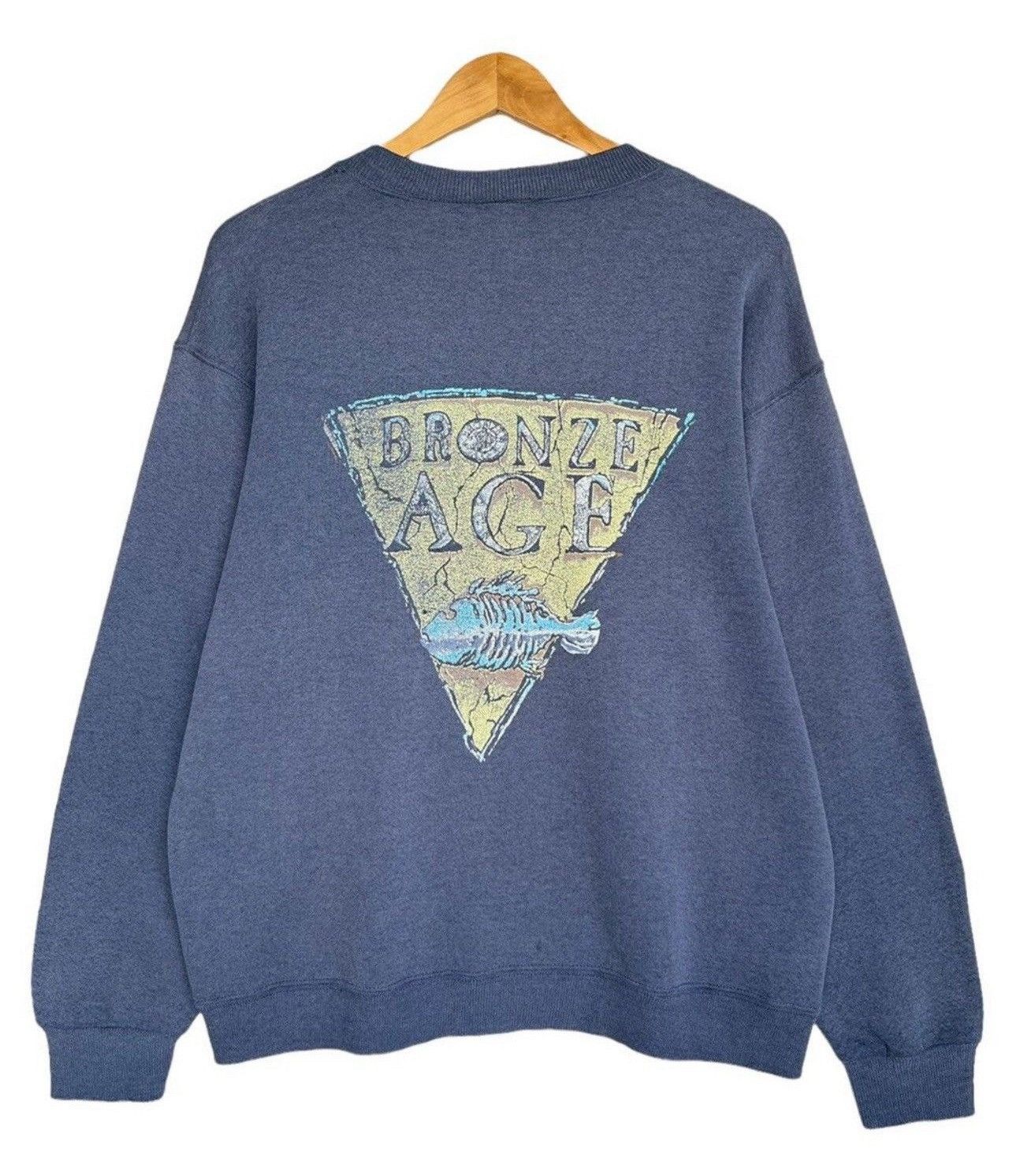 Vintage 90s Bronze Age Sweatshirt Bronze Age Crewneck Medium T-Shirts, Hoodie | PodTeesHub.com