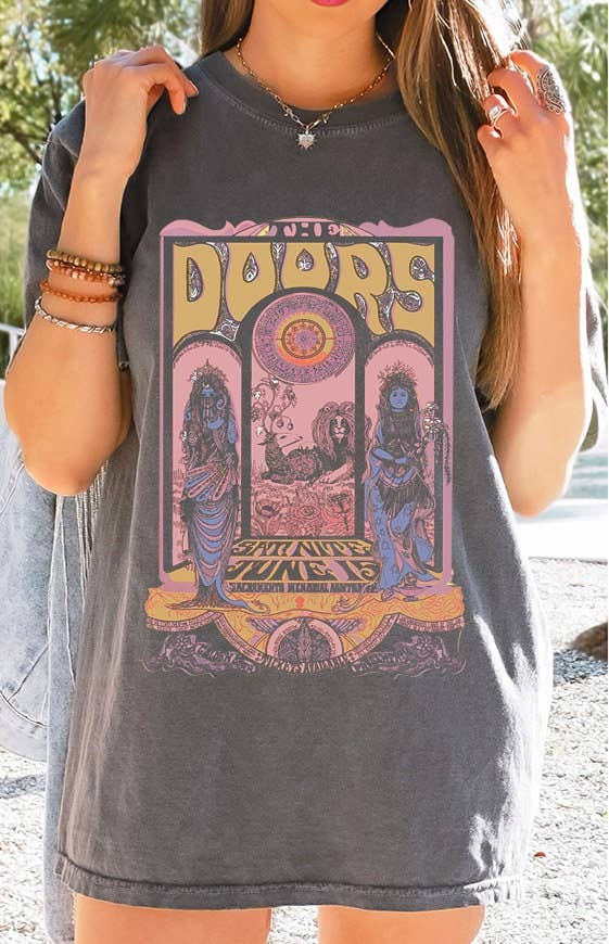Vintage the Doors 60's Concert Tee T-Shirt 1593773828 Hoodie, Sweatshirt | PodTeesHub.com