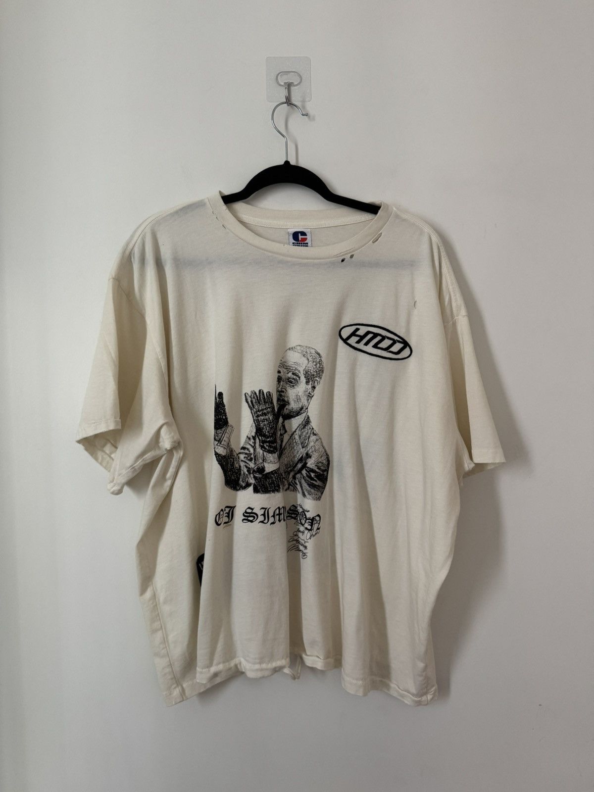 Hmdd Oj Squeeze Graphic Tee Vintage Champion L Hoodie, Sweatshirt | PodTeesHub.com