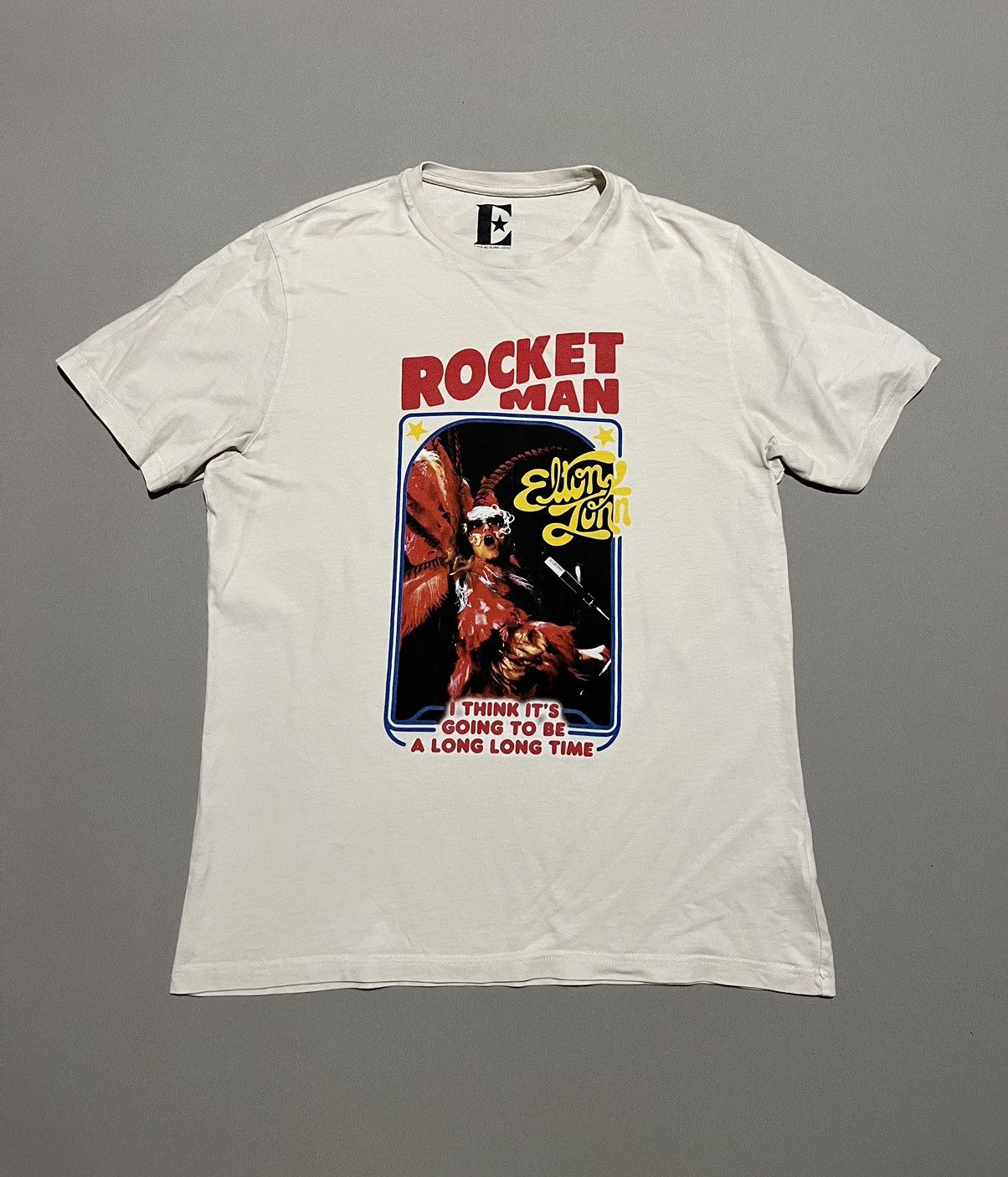 Band Tees Elton John Rocket Man White T Shirt Hoodie, Sweatshirt | PodTeesHub.com