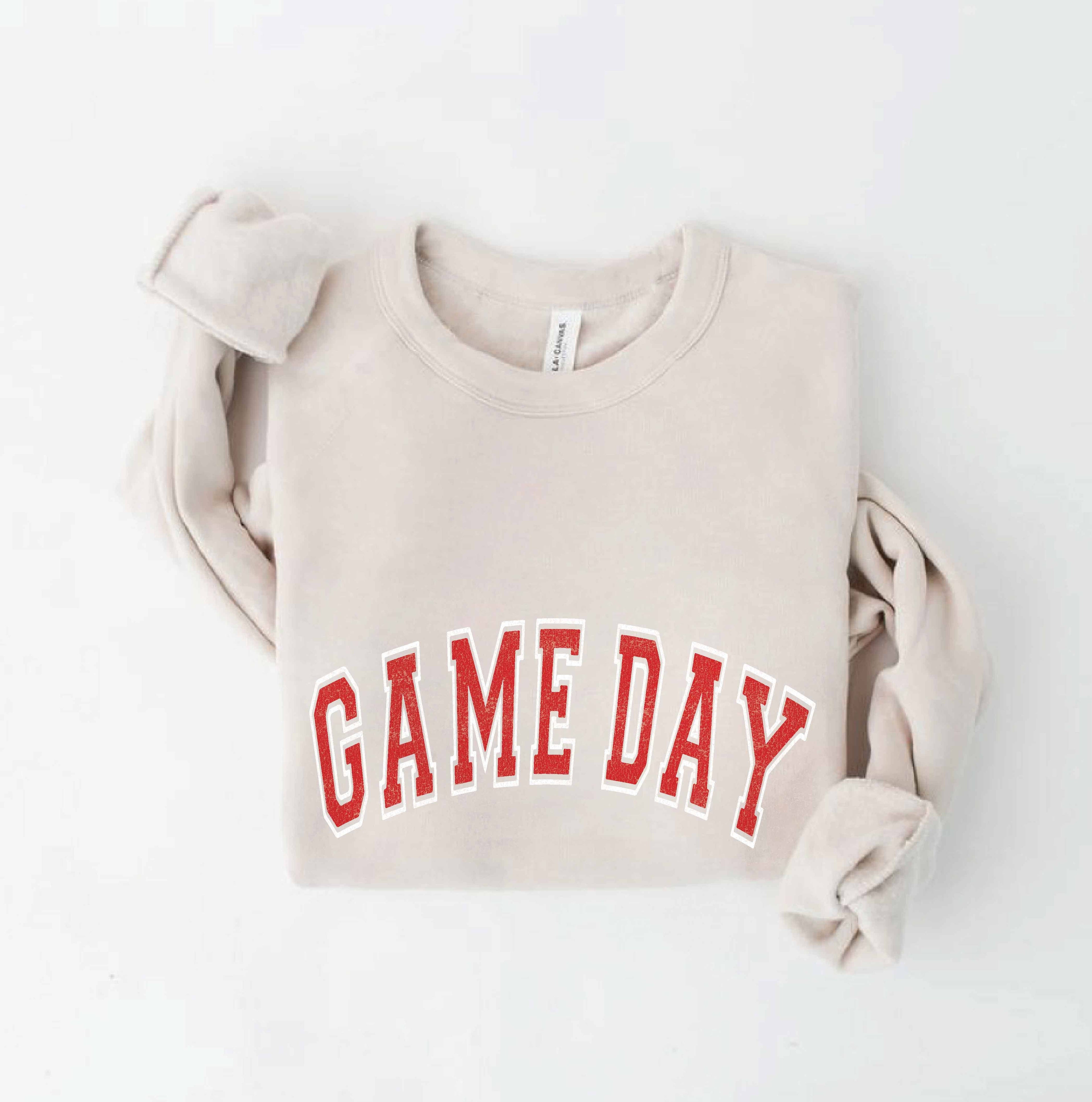 Game Day Red Sweatshirt T-Shirts, Hoodie | PodTeesHub.com