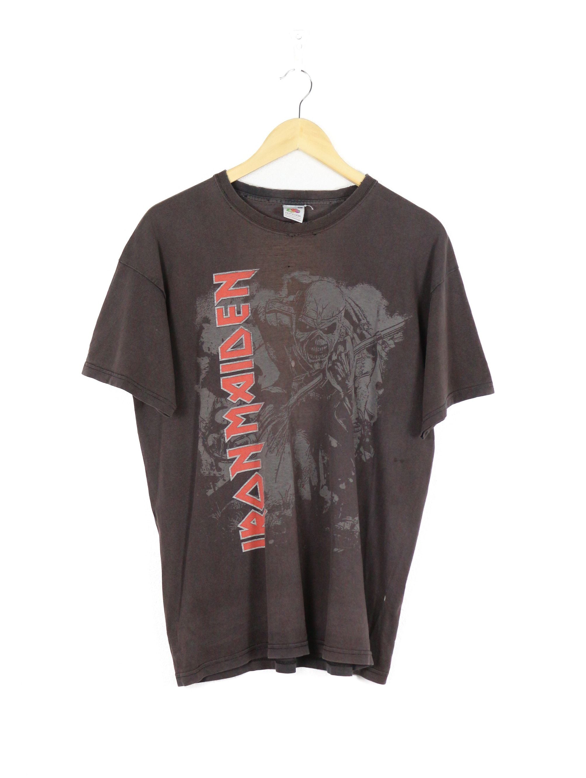 Vintage Iron Maiden Graphic Merch Distressed Tee T Shirt 90s Hoodie, Sweatshirt | PodTeesHub.com