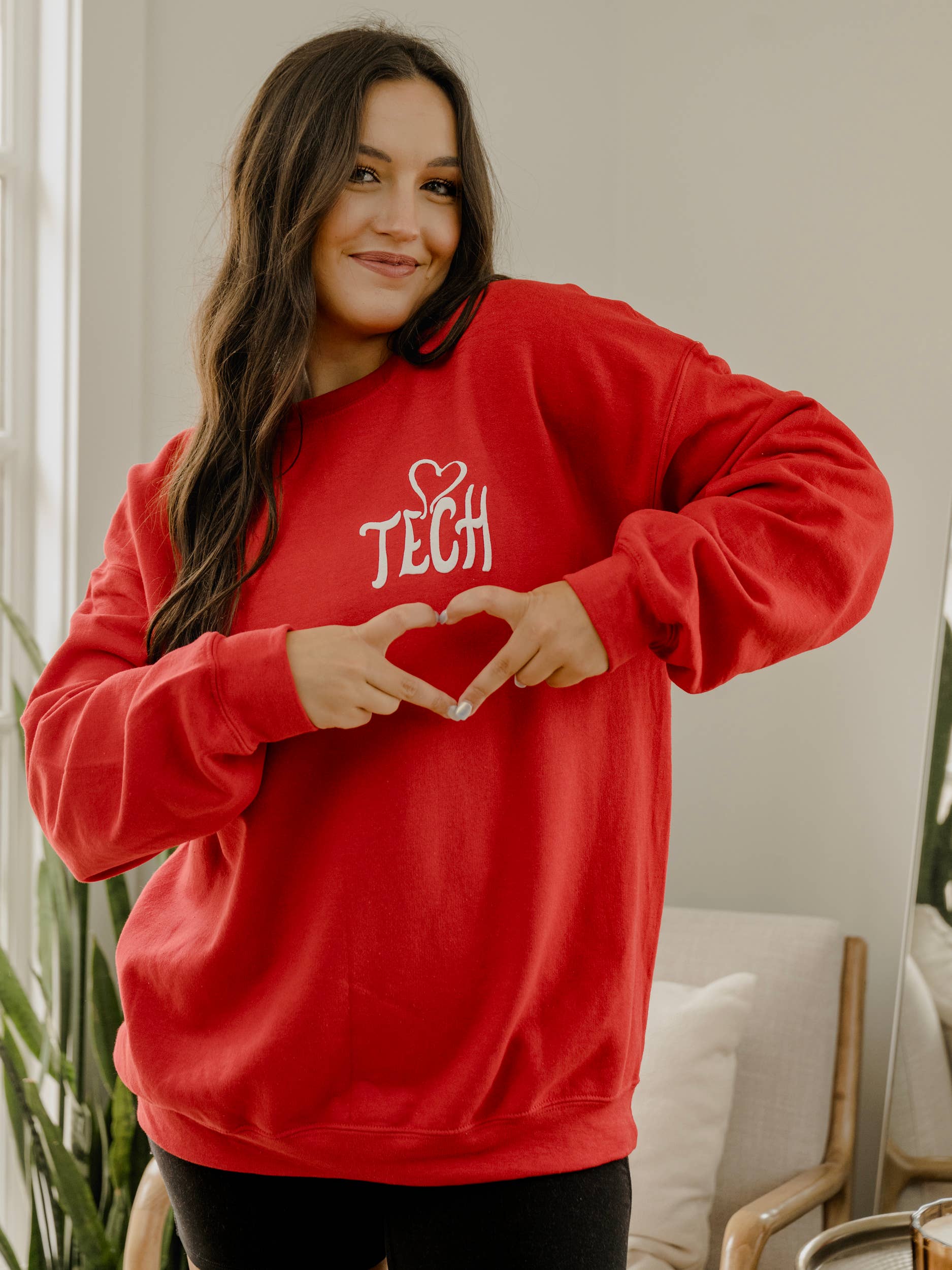 Texas Tech Red Raiders Lyric Puff Ink Red Sweatshirt T-Shirts, Hoodie | PodTeesHub.com