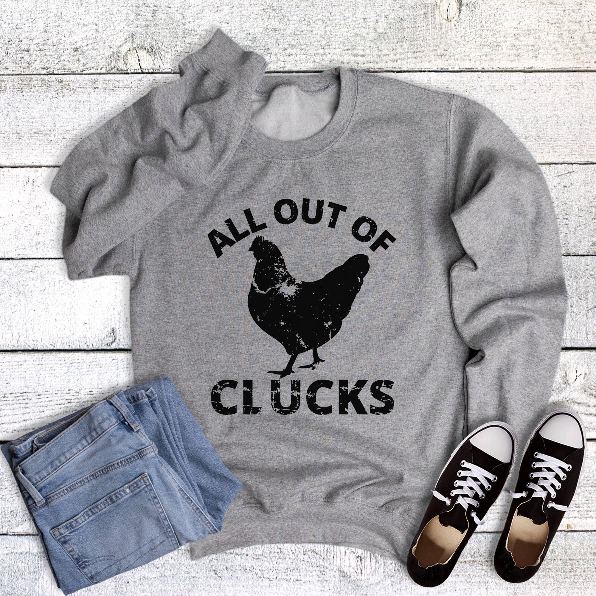 Western Chicken Out of Clucks Sweatshirt T-Shirts, Hoodie | PodTeesHub.com