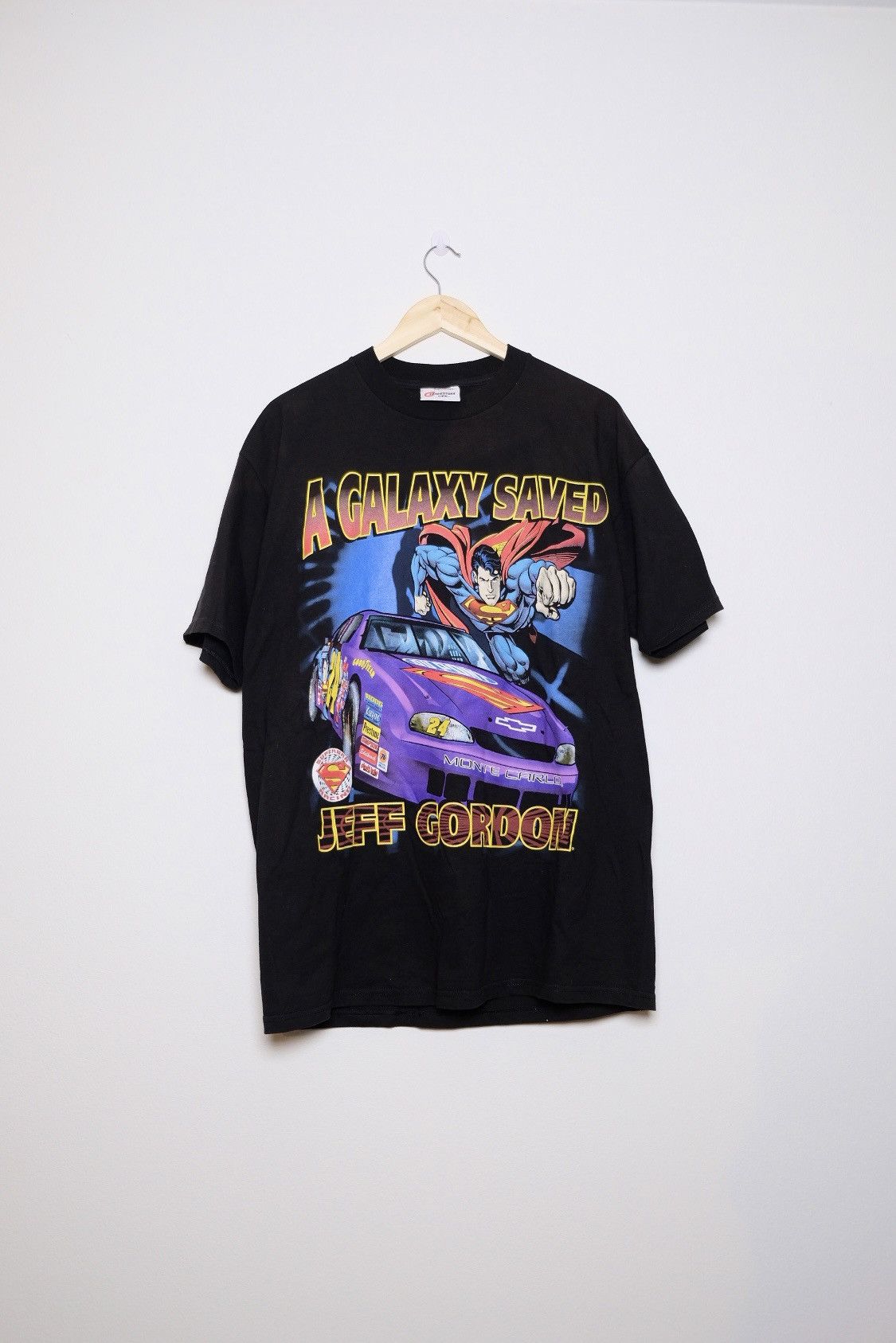 Vintage 1999 Nascar Jeff Gordon X Superman T-Shirts, Hoodie, Sweatshirt
