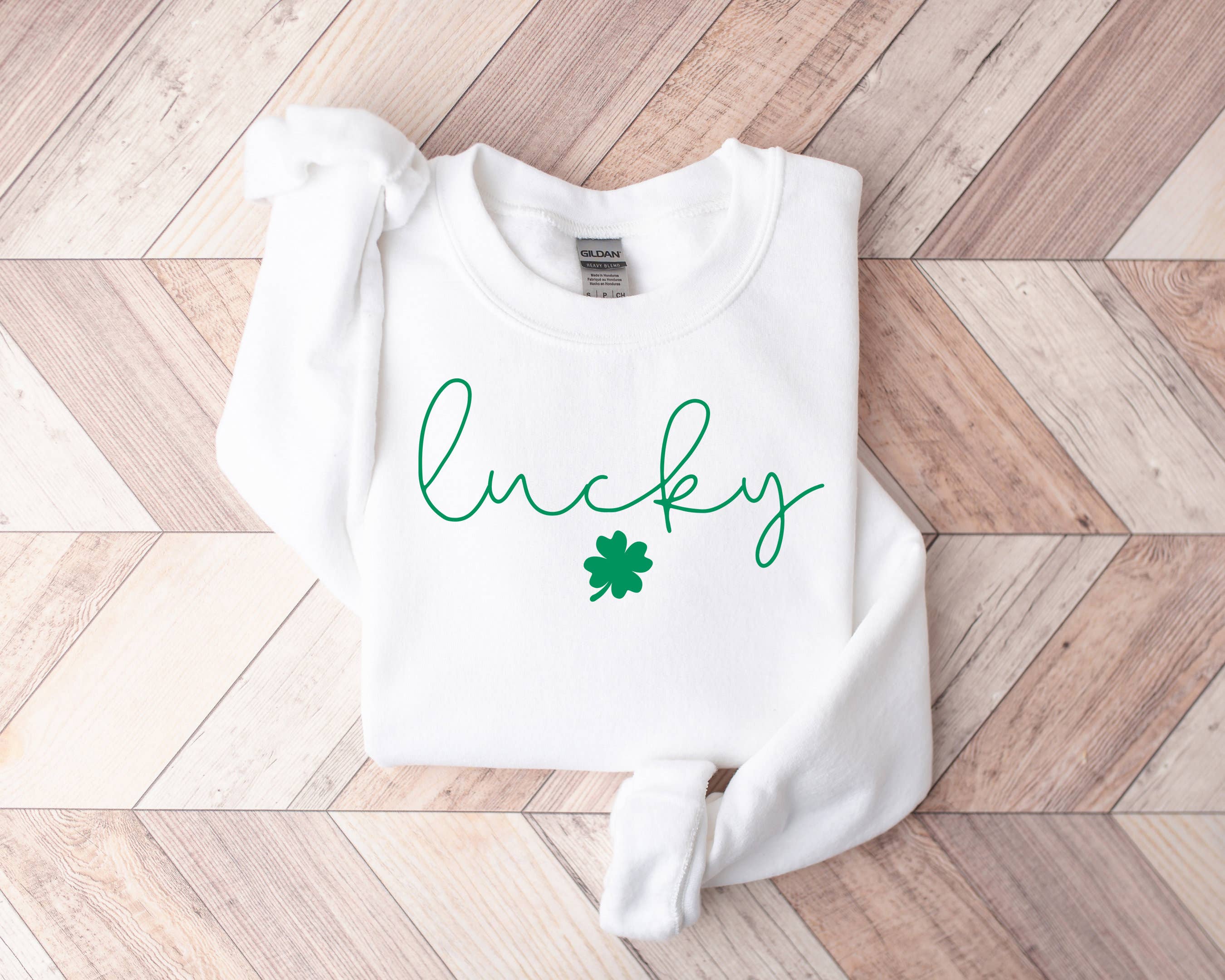 Lucky Clover Sweatshirt, St Patricks Day Sweatshirt T-Shirts, Hoodie | PodTeesHub.com