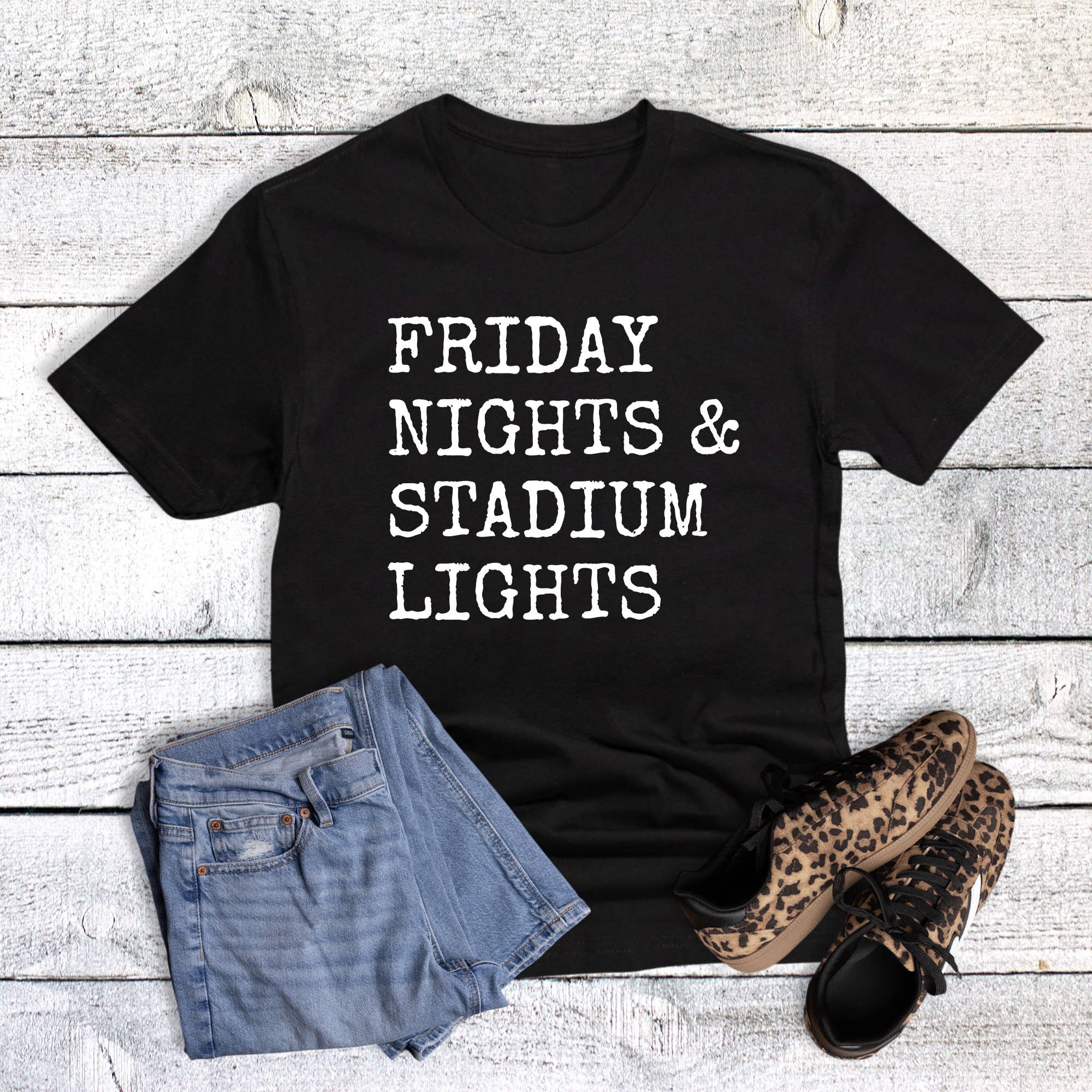 Friday Nights Stadium Lights Graphic Tee Hoodie, Sweatshirt | PodTeesHub.com
