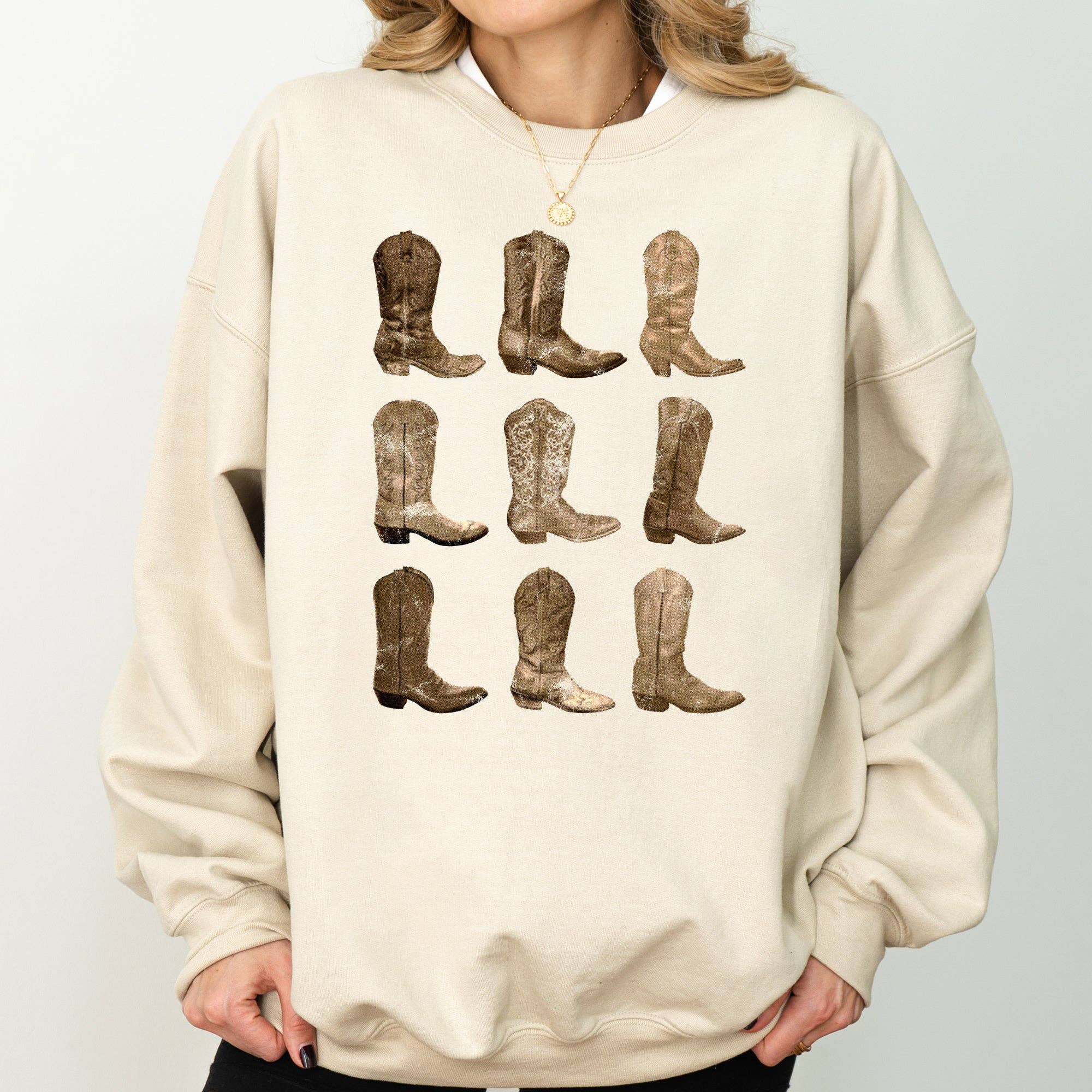 Cowboy Boots, Western, Retro, Vintage, Country, Sweatshirt T-Shirts, Hoodie | PodTeesHub.com