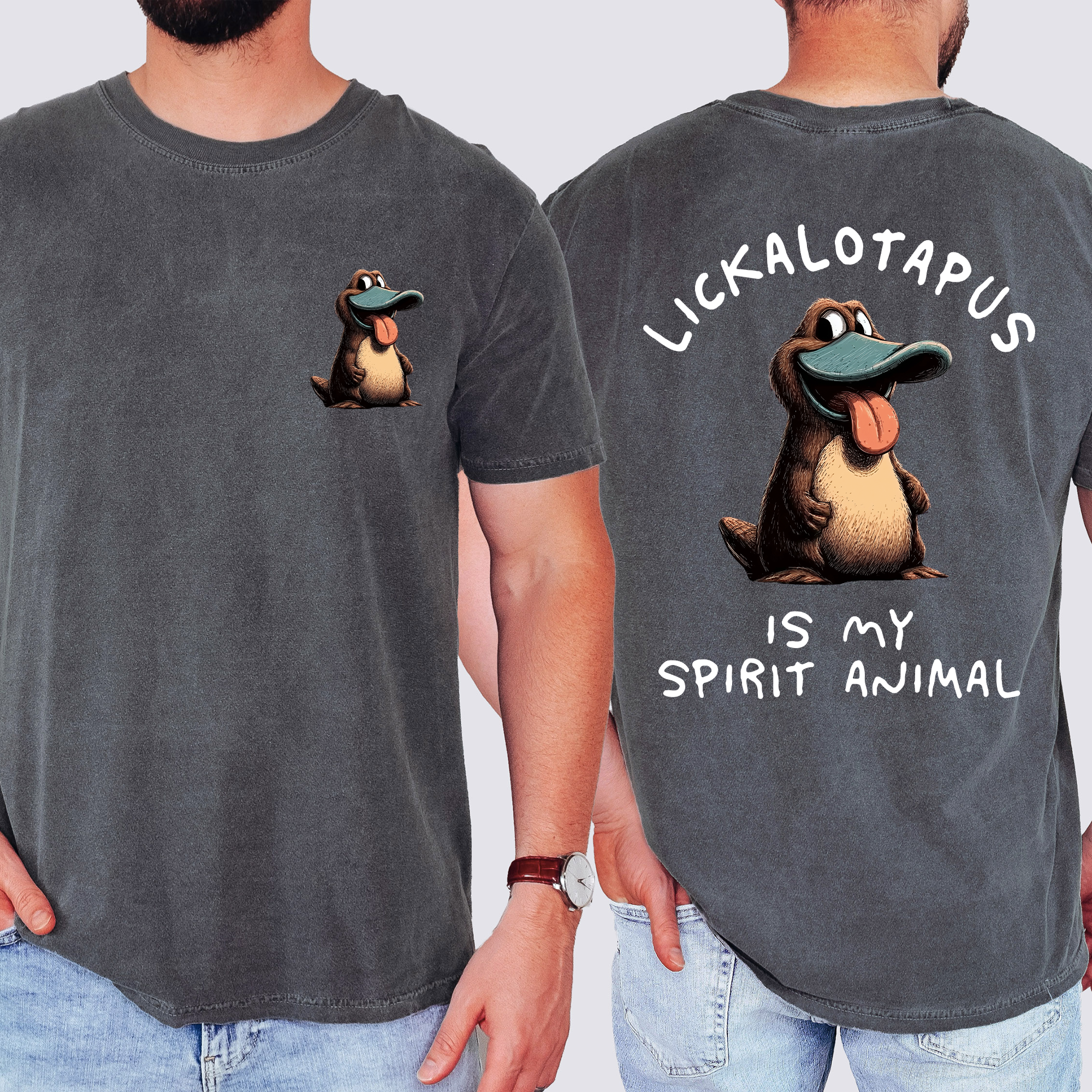 Lickalotapus Is My Spirit Animal Fathers Day Husband T-Shirt Hoodie, Sweatshirt | PodTeesHub.com