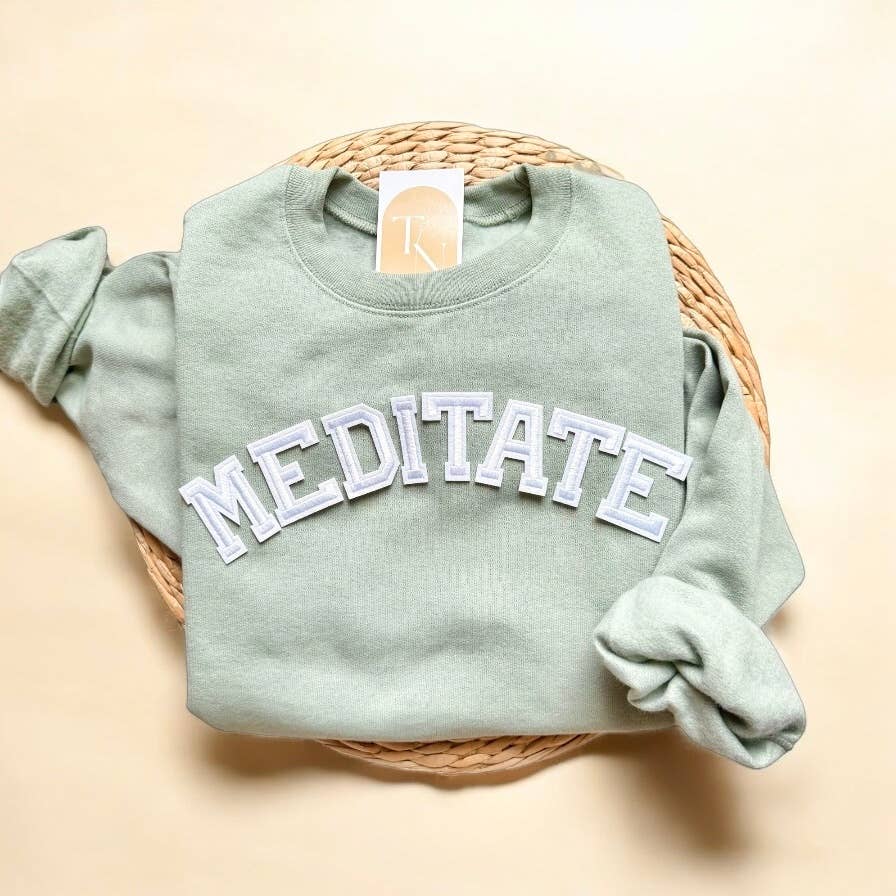 Meditate Sweatshirt, Yoga Clothing For Women T-Shirts, Hoodie | PodTeesHub.com