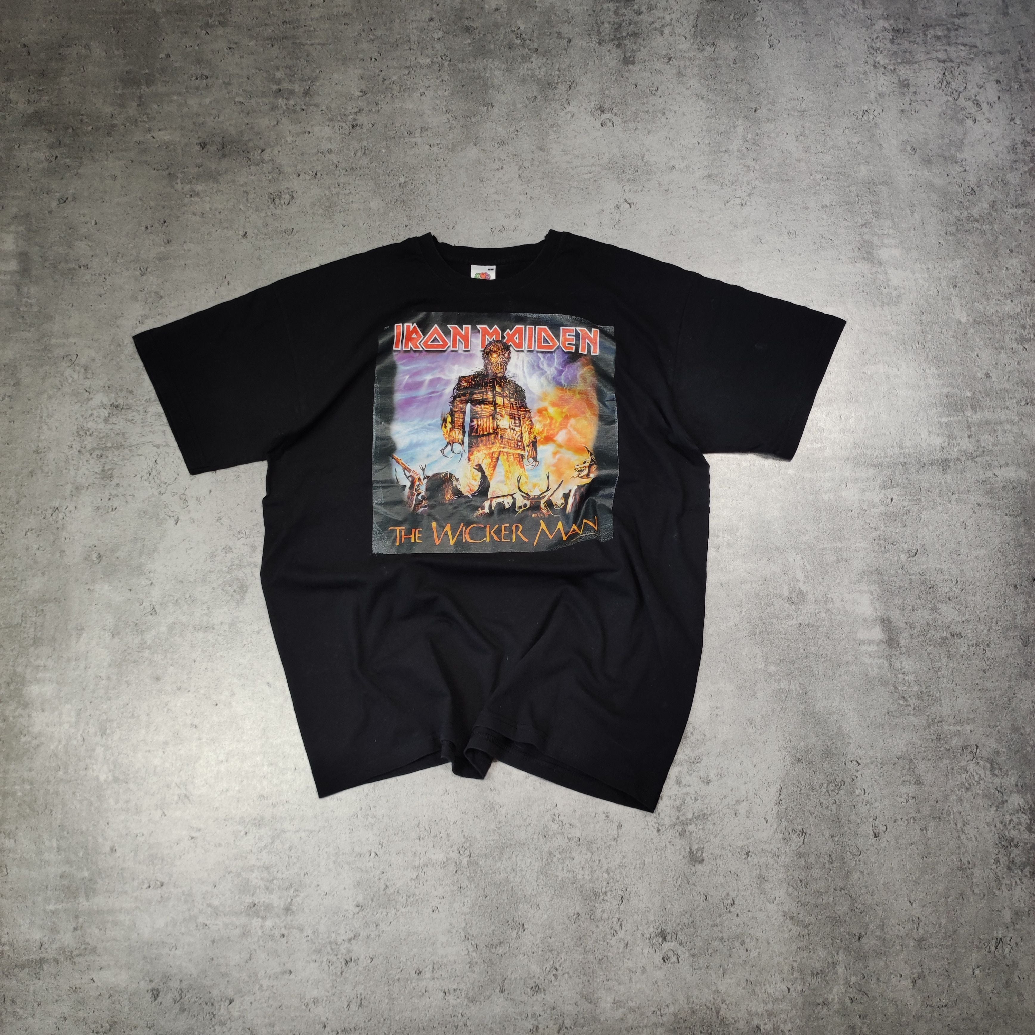 Vintage Rare 2000 Iron Maiden The Wicker Man Promo Tee Hoodie, Sweatshirt | PodTeesHub.com