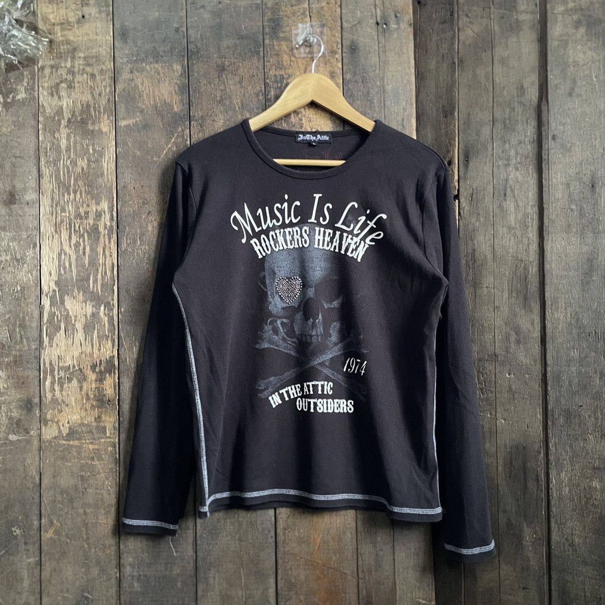 The Attic In The Attic Punk Skull Y2k Tee Shirt Hoodie, Sweatshirt | PodTeesHub.com