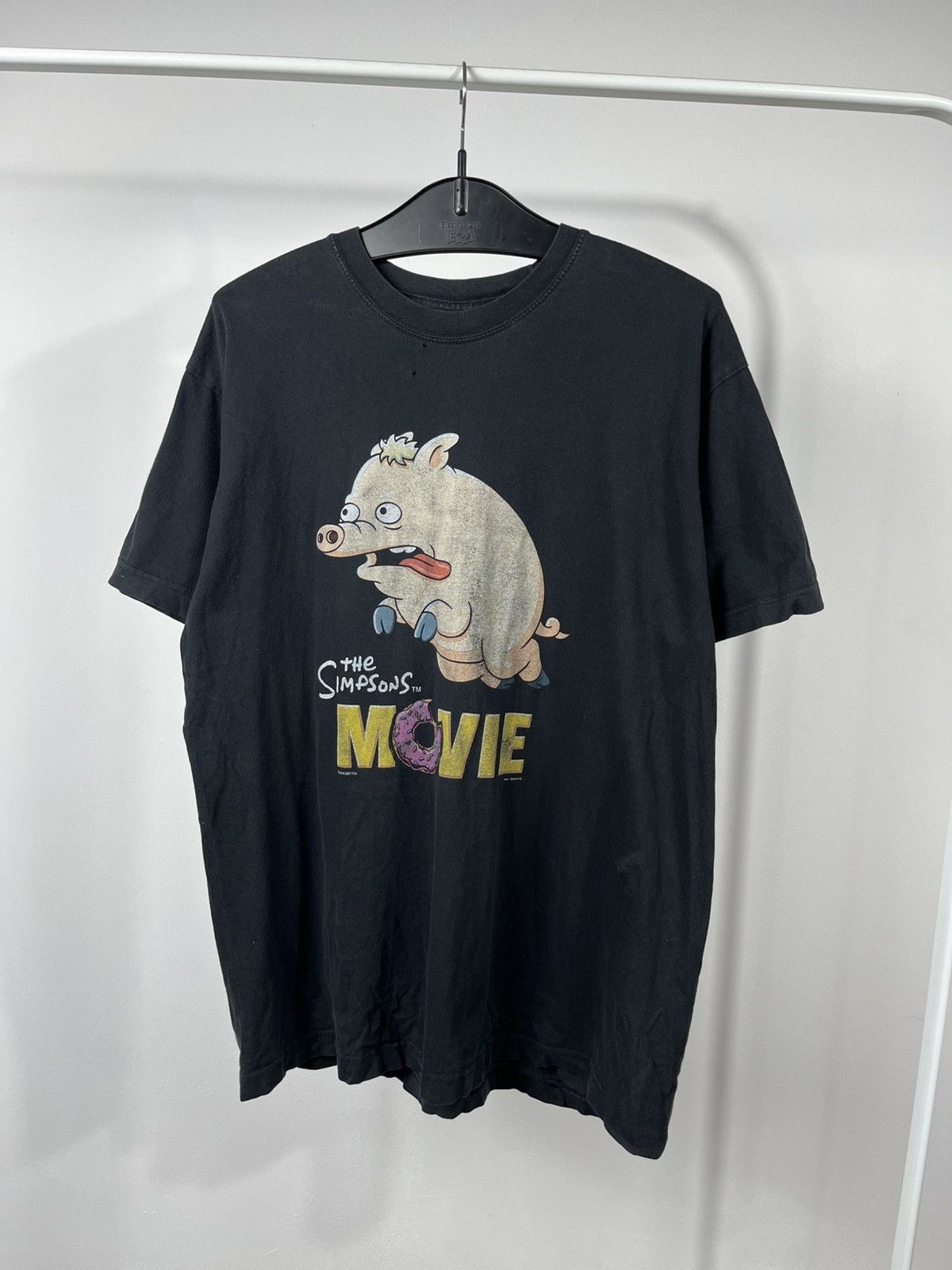 Other Vintage 2007 The Simpsons Movie T Shirt Spider Pig Black Tee Hoodie, Sweatshirt | PodTeesHub.com