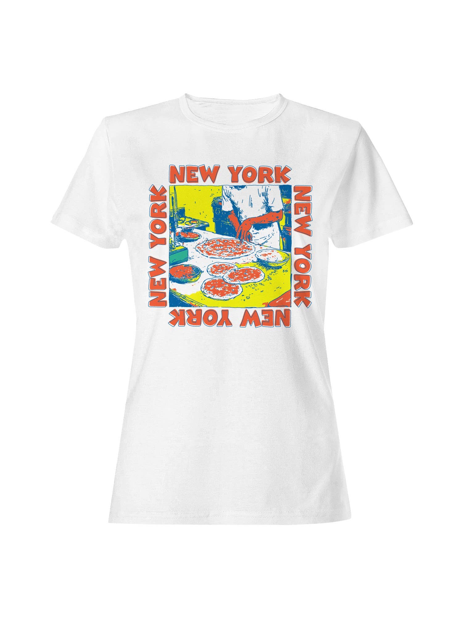 Vibrant New York Pizza Art Women's T-Shirt Hoodie, Sweatshirt | PodTeesHub.com