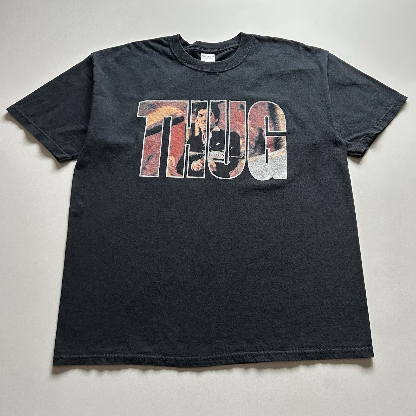 Vintage Scarface Al Pacino Movie Promo Thug Y2k T Shirt Xl Hoodie, Sweatshirt | PodTeesHub.com