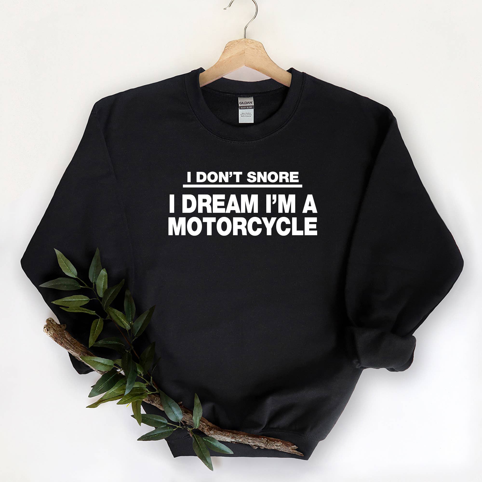 Dad Motorcycle Snoring - Funny Husband Father Sweatshirt T-Shirts, Hoodie | PodTeesHub.com