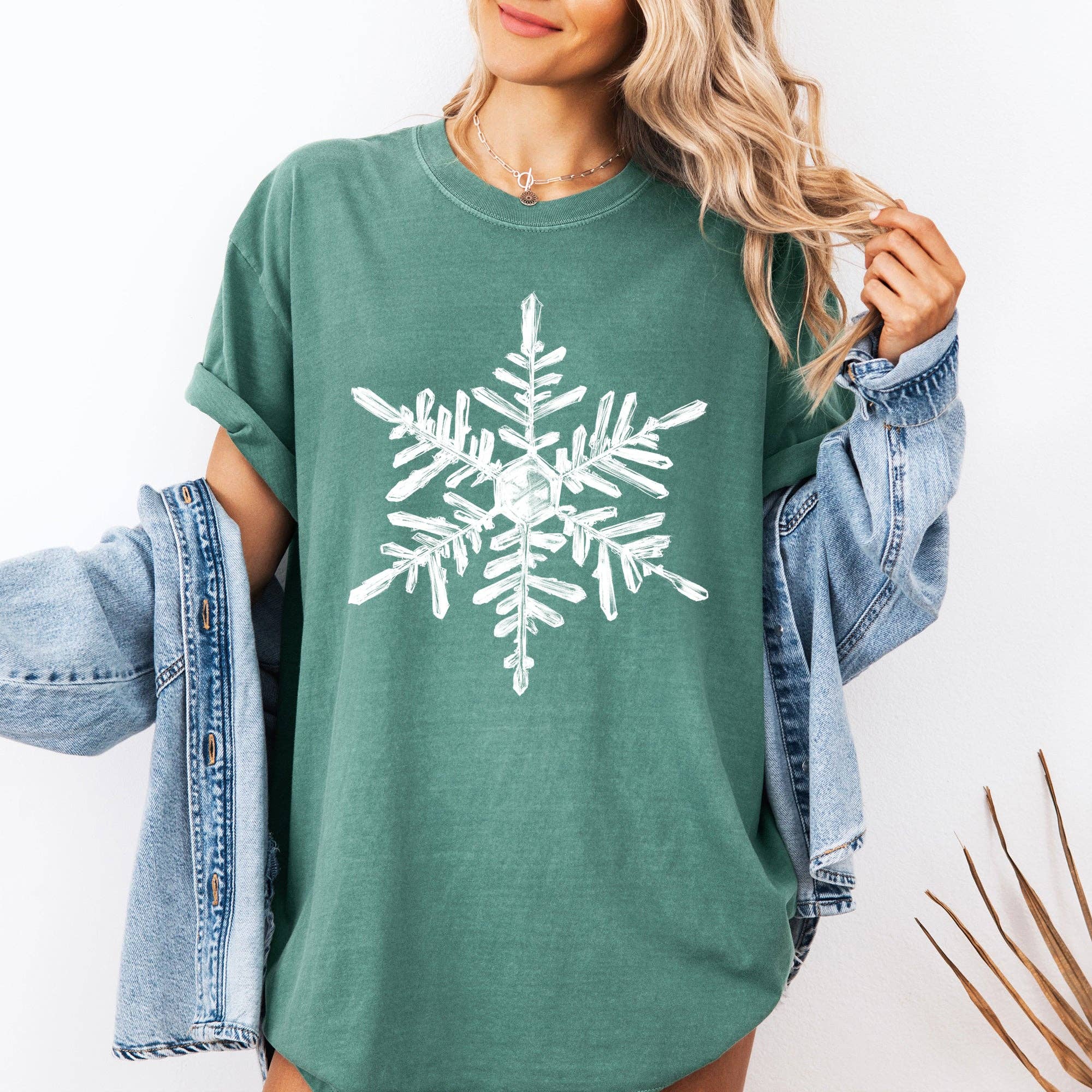 Snowflake, Beautiful, Winter, Christmas, Snow, Xmas Tshirt Hoodie, Sweatshirt | PodTeesHub.com