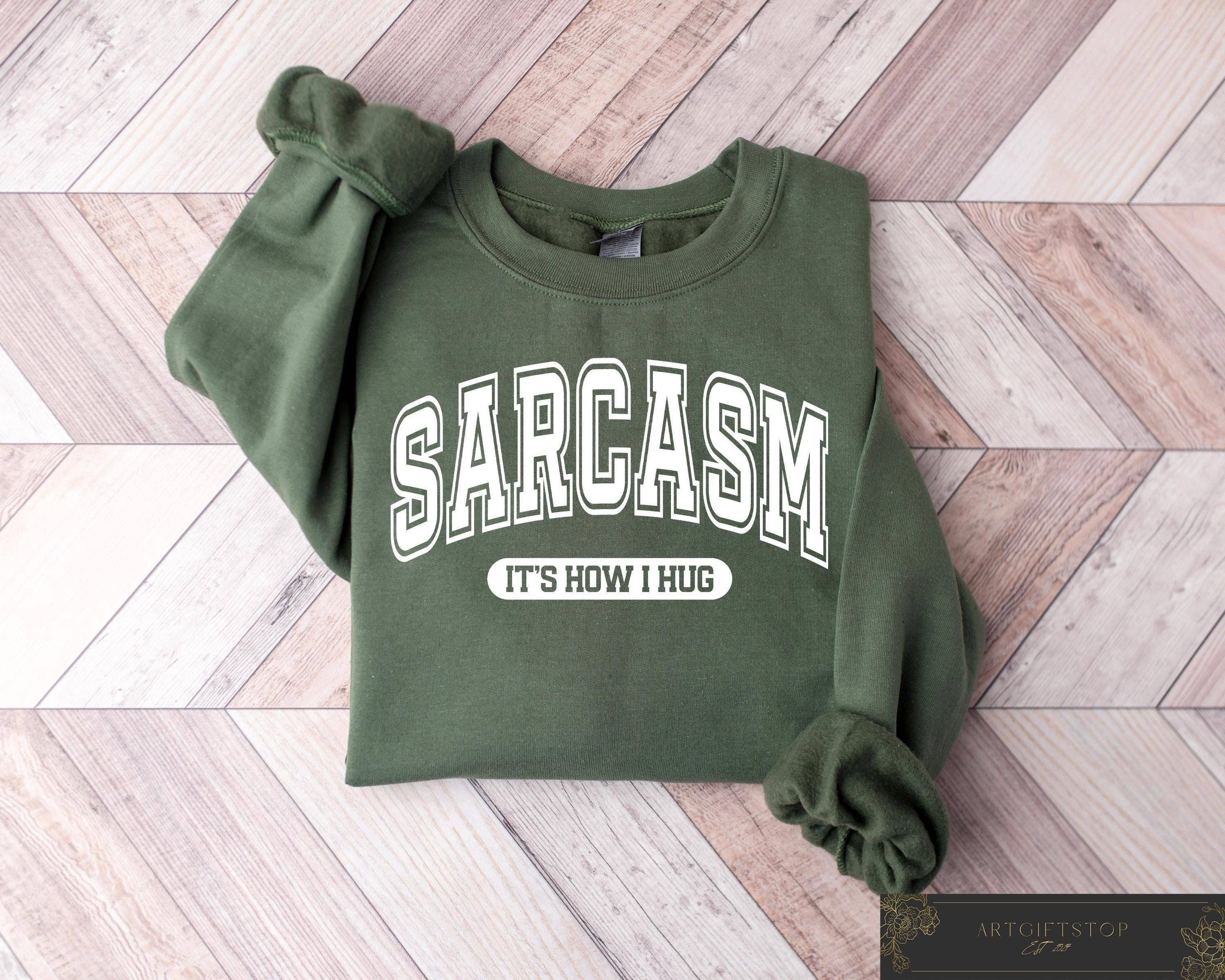 Sarcastic Hug  Funny Graphic Tee, Humorous Holiday Gift Hoodie, Sweatshirt | PodTeesHub.com