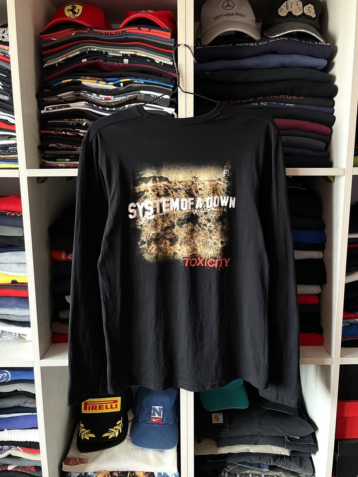 Band Tees Vintage Y2k System Of A Down Toxicity Rock Band Ls T Shirt Hoodie, Sweatshirt | PodTeesHub.com