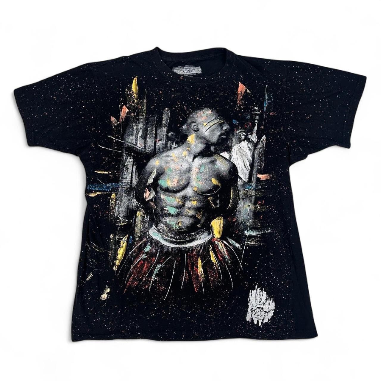 Other Retro Oozee Tupac Shakur Rhinestone Graphic Tee Hoodie, Sweatshirt | PodTeesHub.com