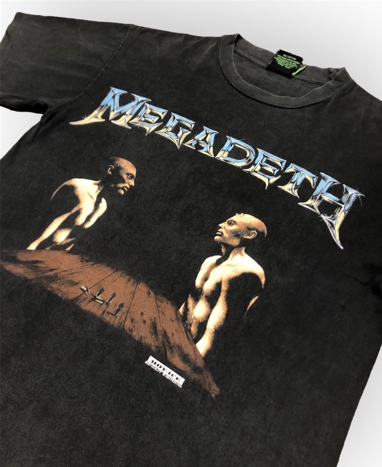 Band Tees Rare True Vintage 90s Bootleg Megadeath Sweating Paranoid Hoodie, Sweatshirt | PodTeesHub.com
