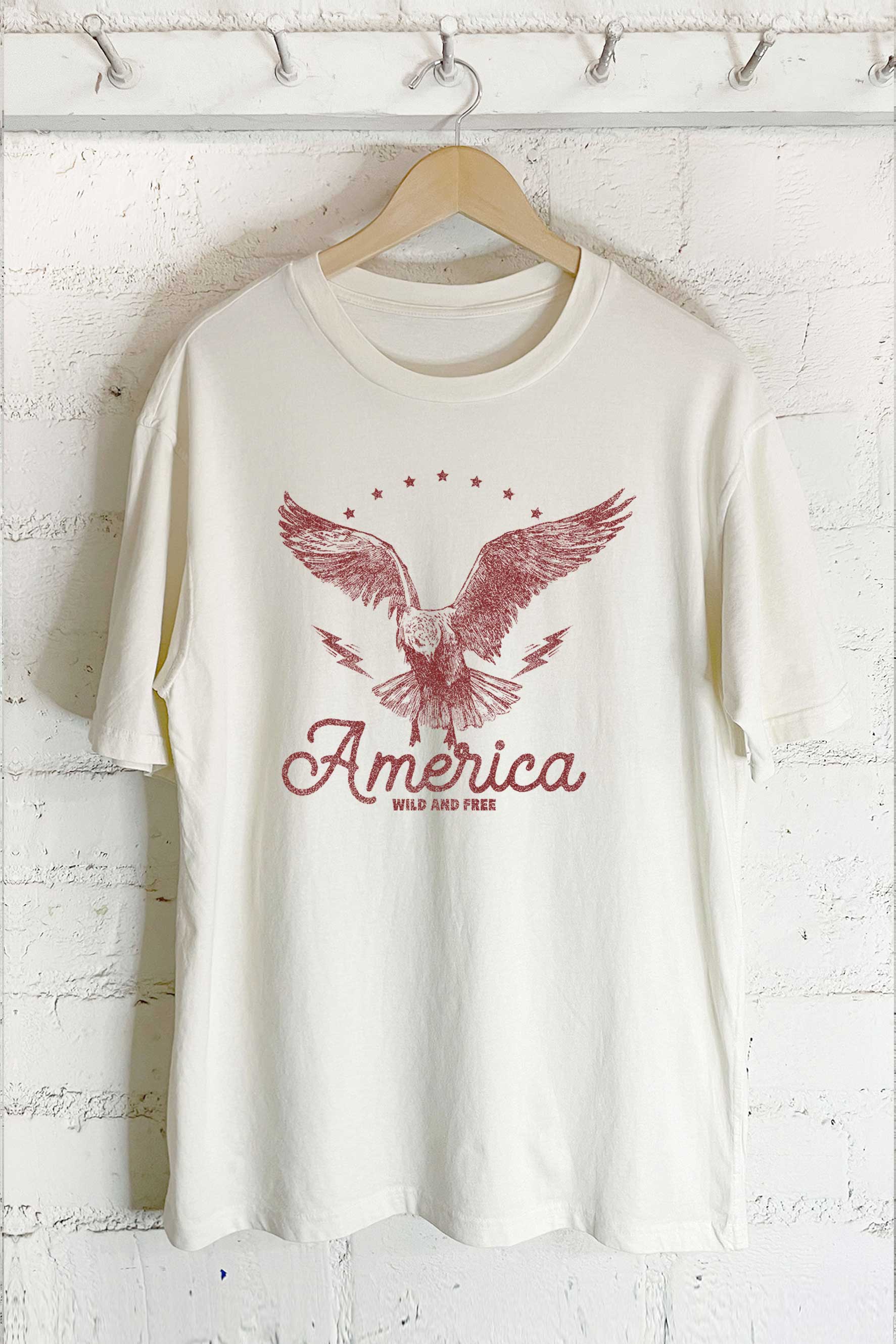 America Wild and Free-Oversized Tee Hoodie, Sweatshirt | PodTeesHub.com