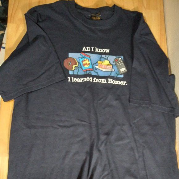 Simpsons X Vintage Vintage Simpsons All I Know I Learned Homer T-Shirts, Hoodie, Sweatshirt