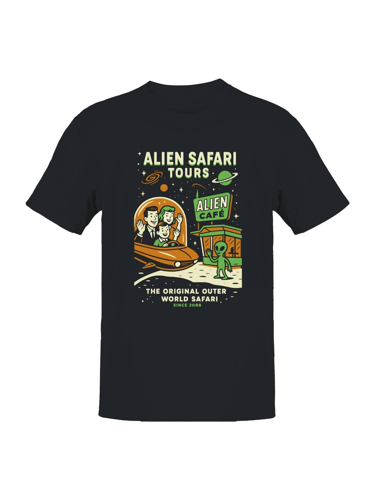 Alien Safari Tours Vintage Design Men's T-Shirt Hoodie, Sweatshirt | PodTeesHub.com