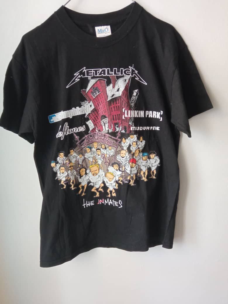 Metallica X Vintage Vintage 2003 Summer Sanitarium Metallica Etc Tour Tee Hoodie, Sweatshirt | PodTeesHub.com