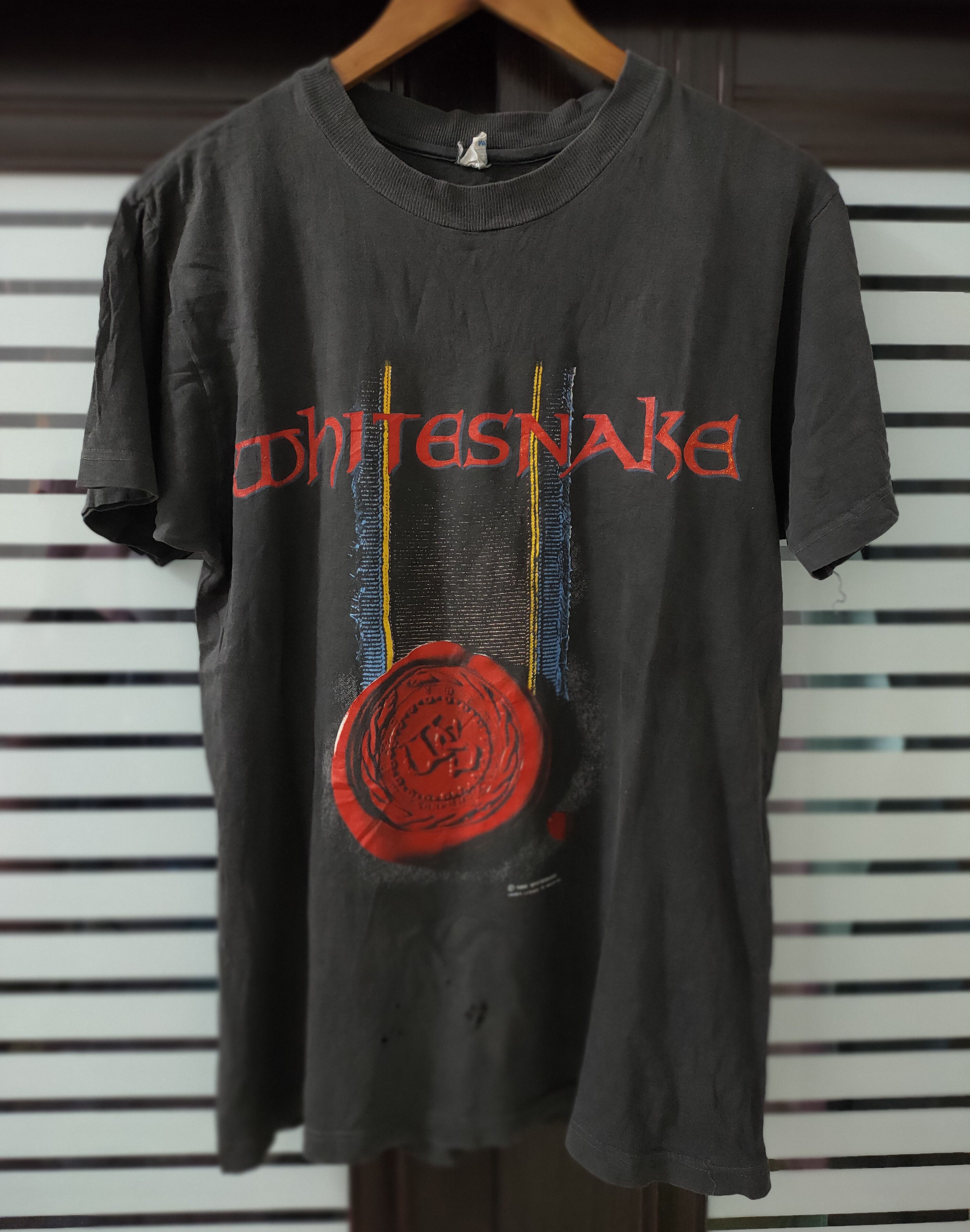 Band Tees Rock Distressed Vintage Whitesnake Japan Tour 1990 Hoodie, Sweatshirt | PodTeesHub.com