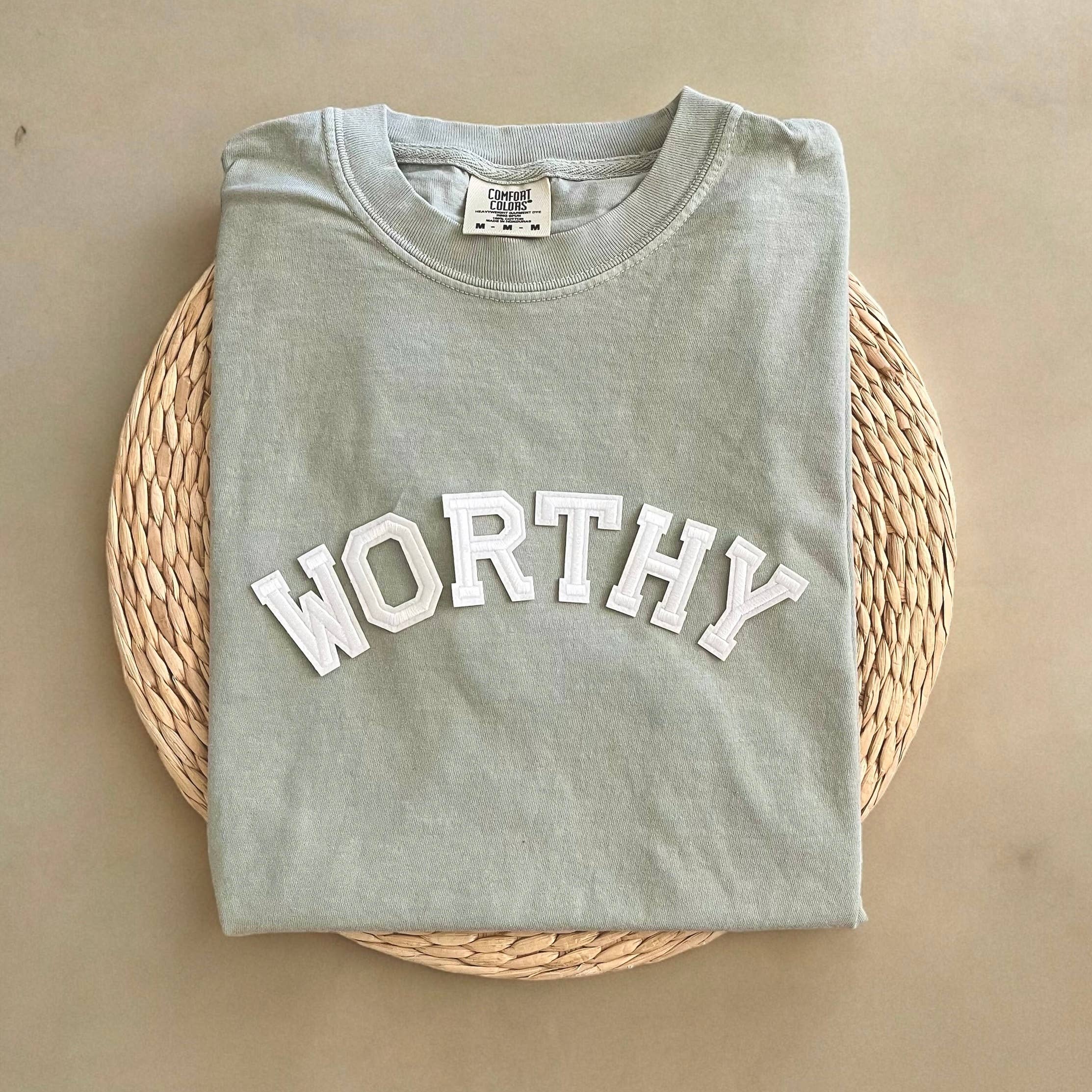 Comfort Colors Worthy Shirt, Mental Health Shirt Hoodie, Sweatshirt | PodTeesHub.com
