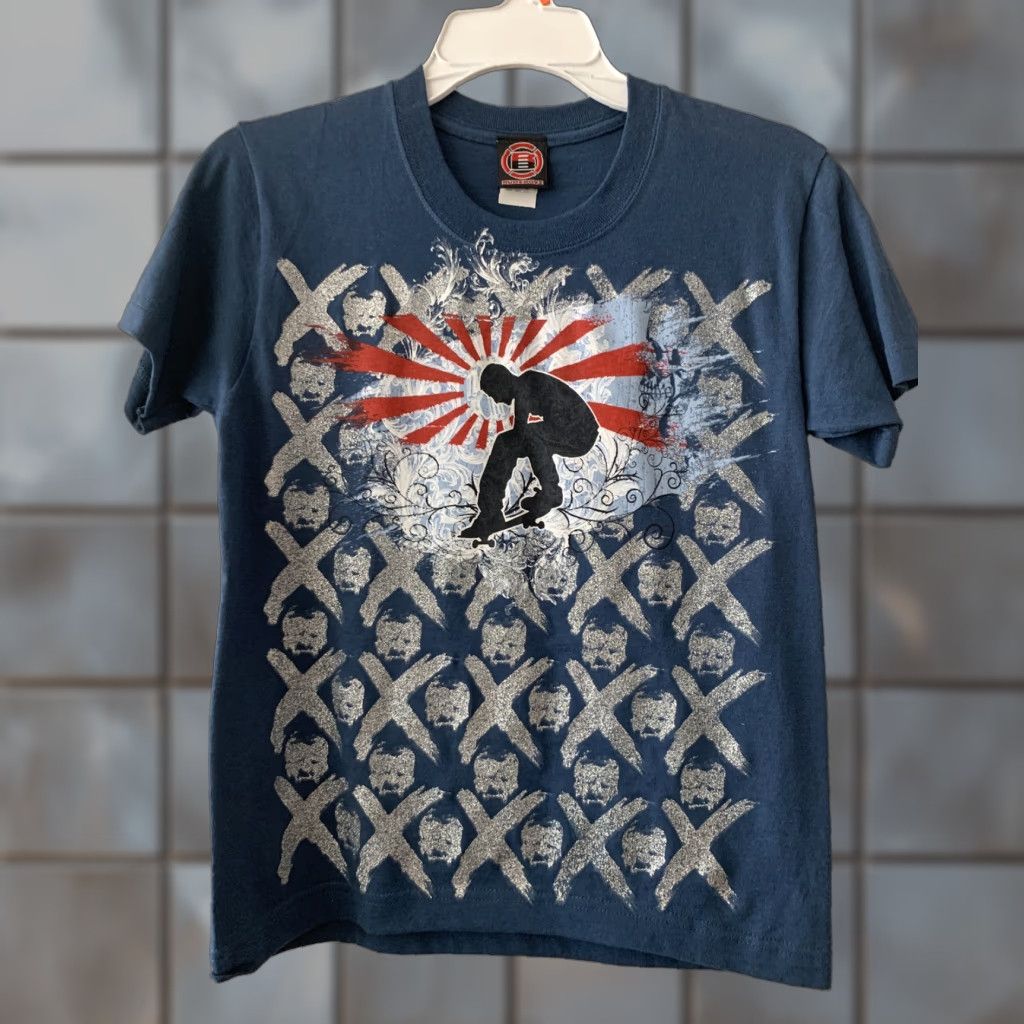 Vintage Rudeboyz Shirt Kids Medium Blue Glitter Sports T Shirt Hoodie, Sweatshirt | PodTeesHub.com