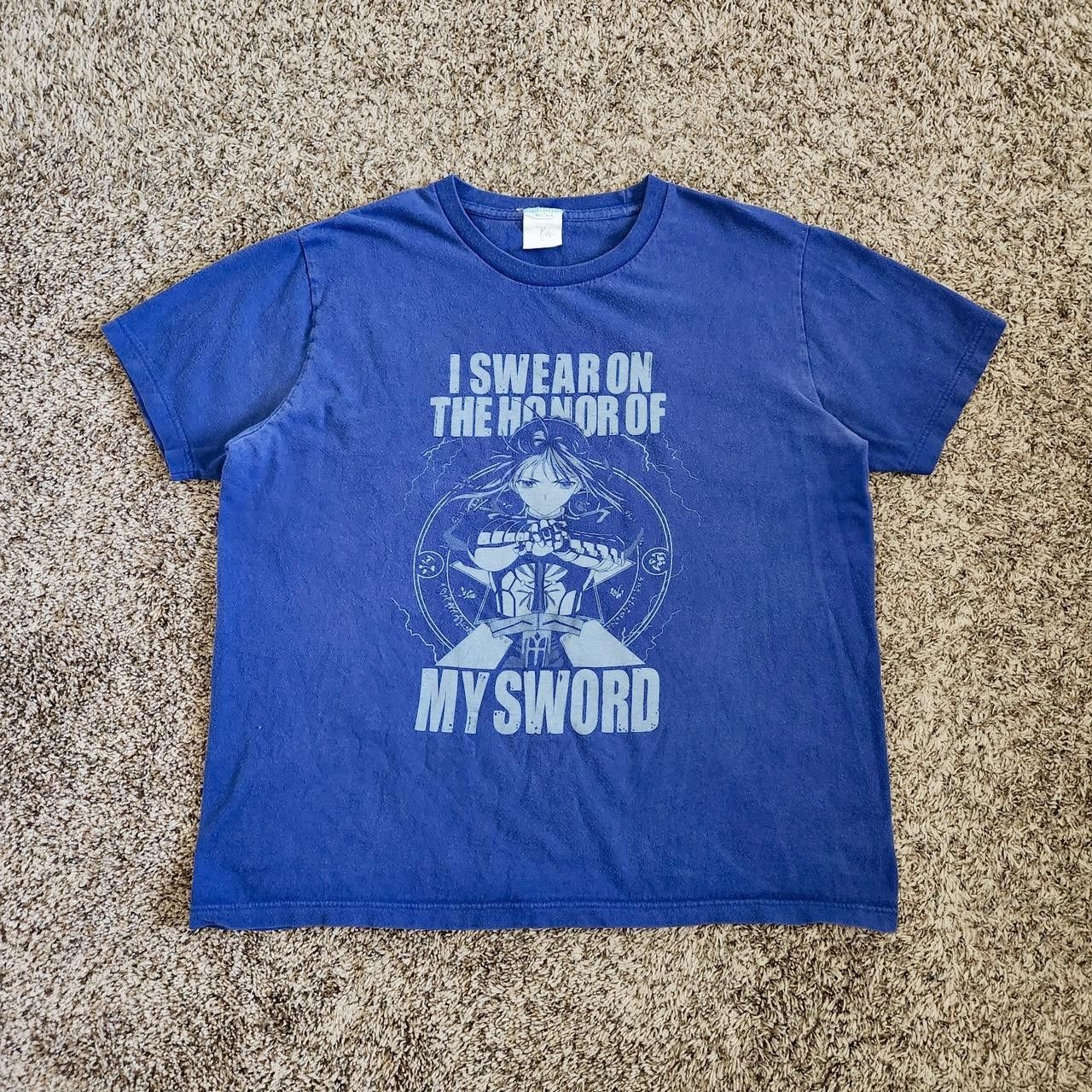 Anime Fate Stay Night Saber Cospa Anime T Shirt Y2k Japanese Manga Hoodie, Sweatshirt | PodTeesHub.com